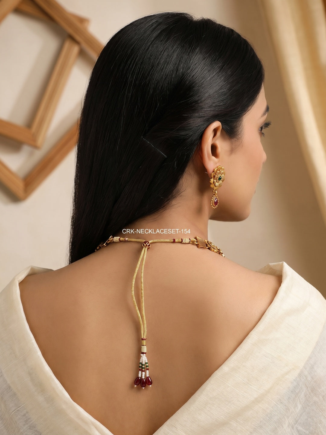 Gold Plated Alloy Necklace Set - Image 3