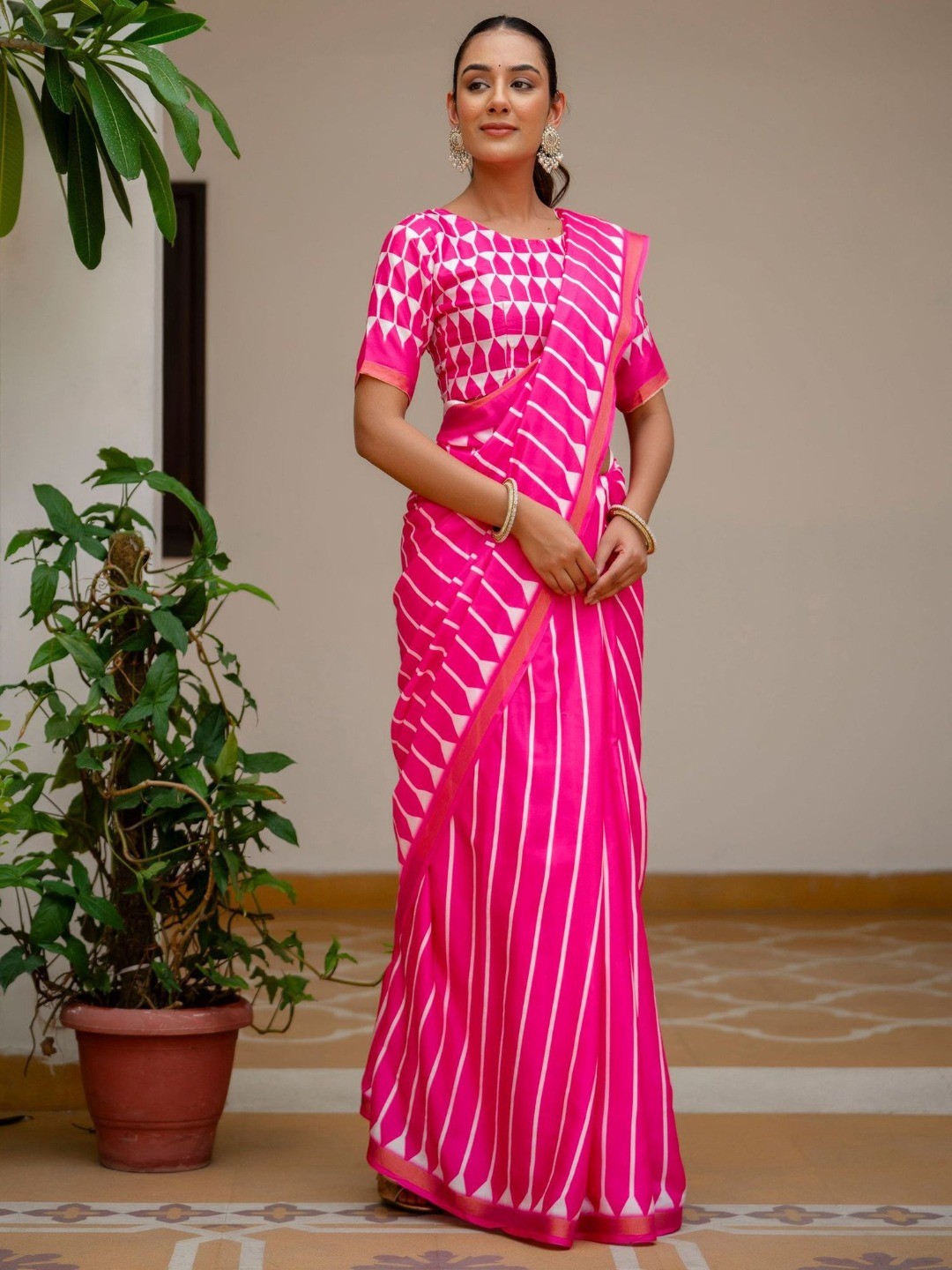 Peachmode Rani Soft Linen Saree - Lisa Linen - Image 5
