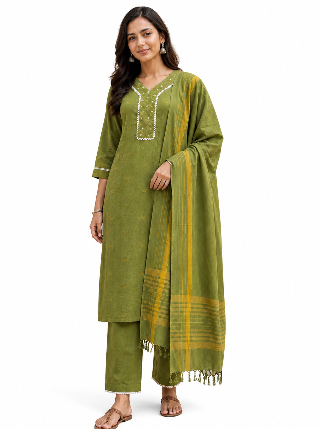 AARD-3820-OLIVE white-background model view