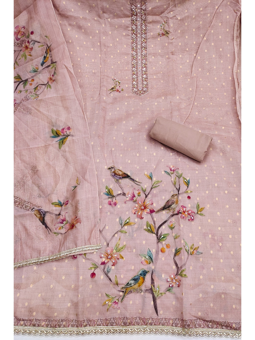 Peachmode Peach 11724 Unstitched Dress Material - Image 4