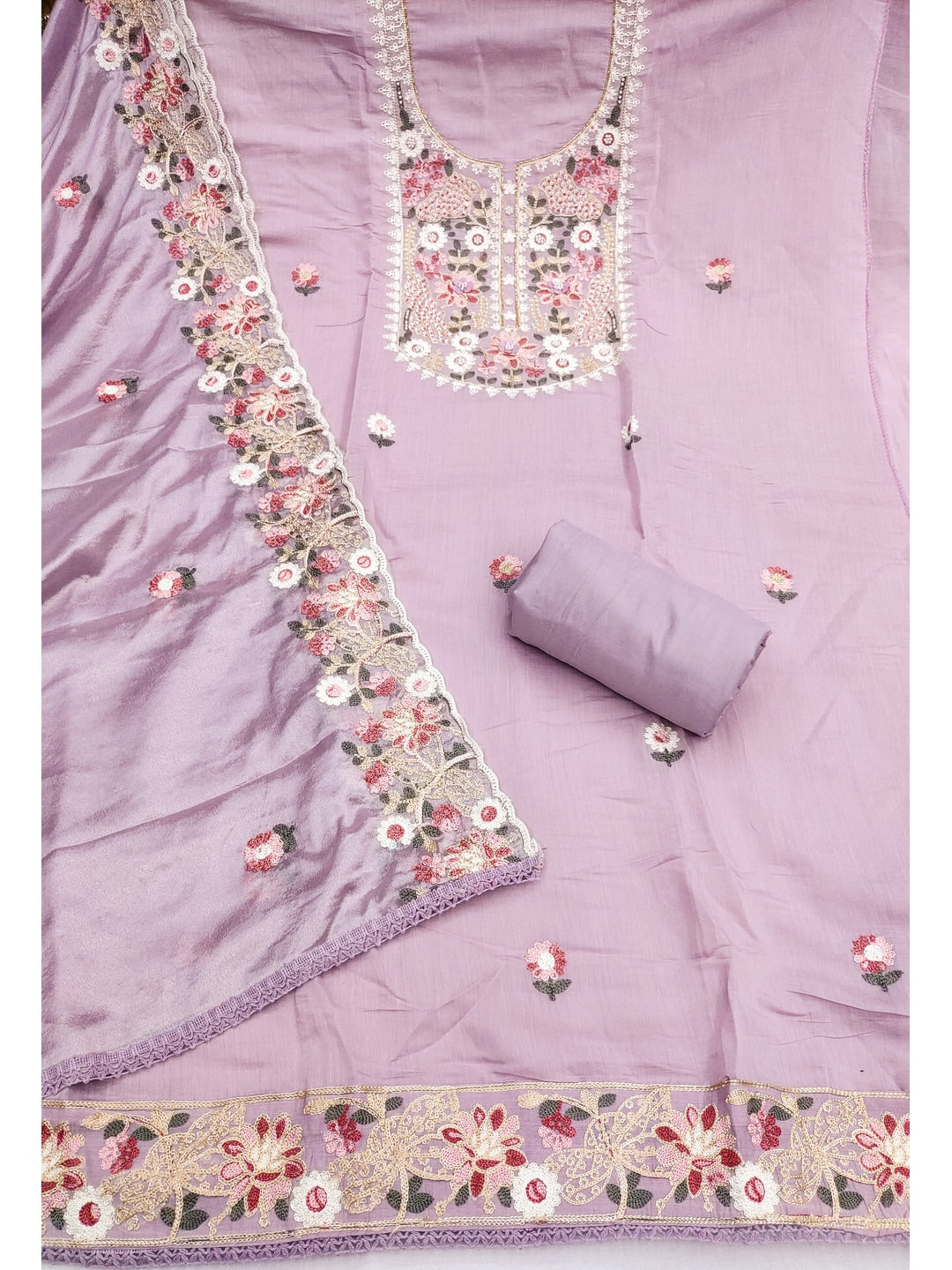 Peachmode Purple 11732 Unstitched Dress Material - Image 4