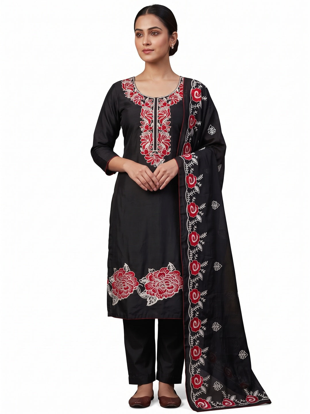 RAJT-7951-BLACK white background model view
