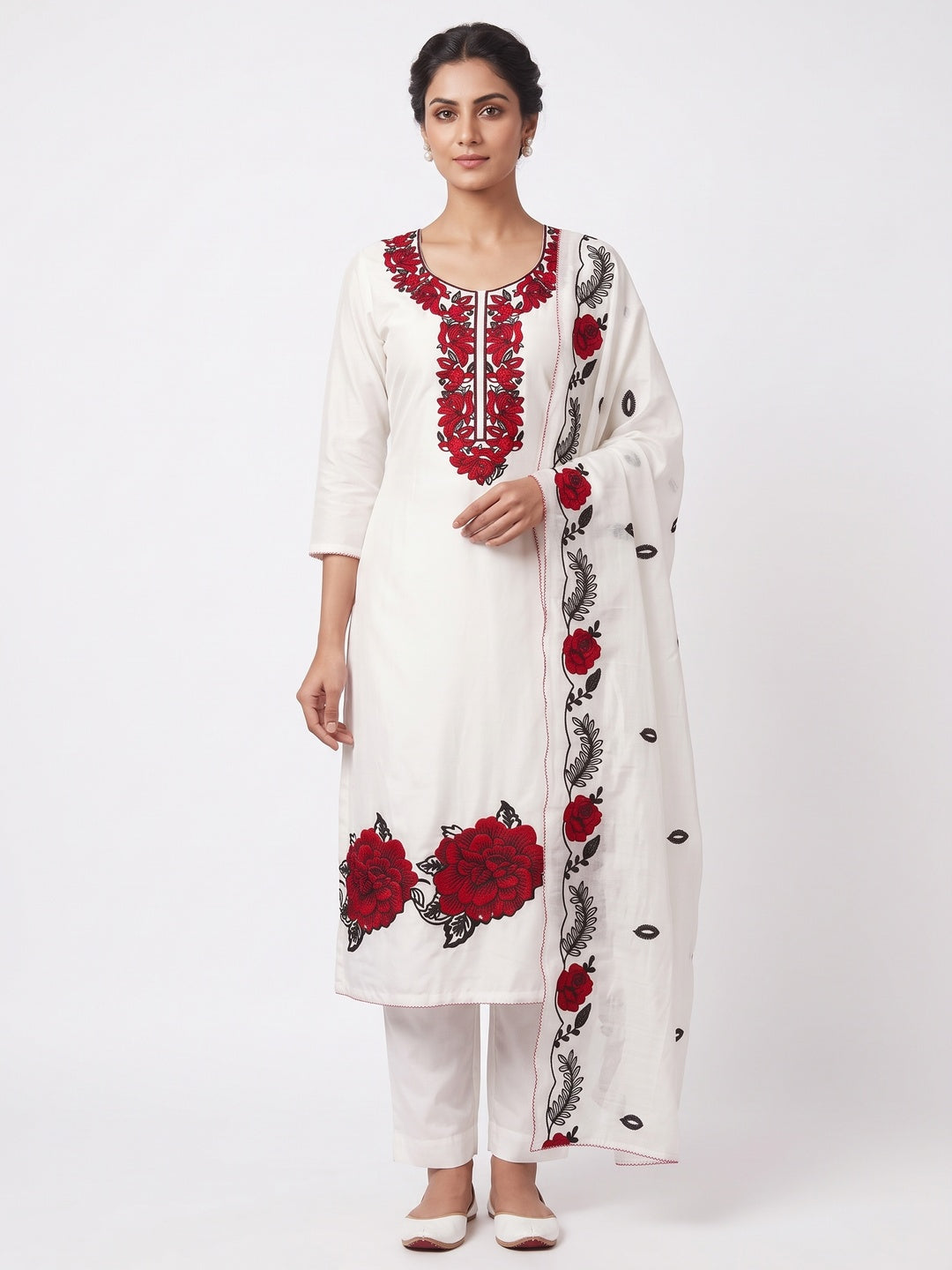 RAJT-7951-WHITE white background model view
