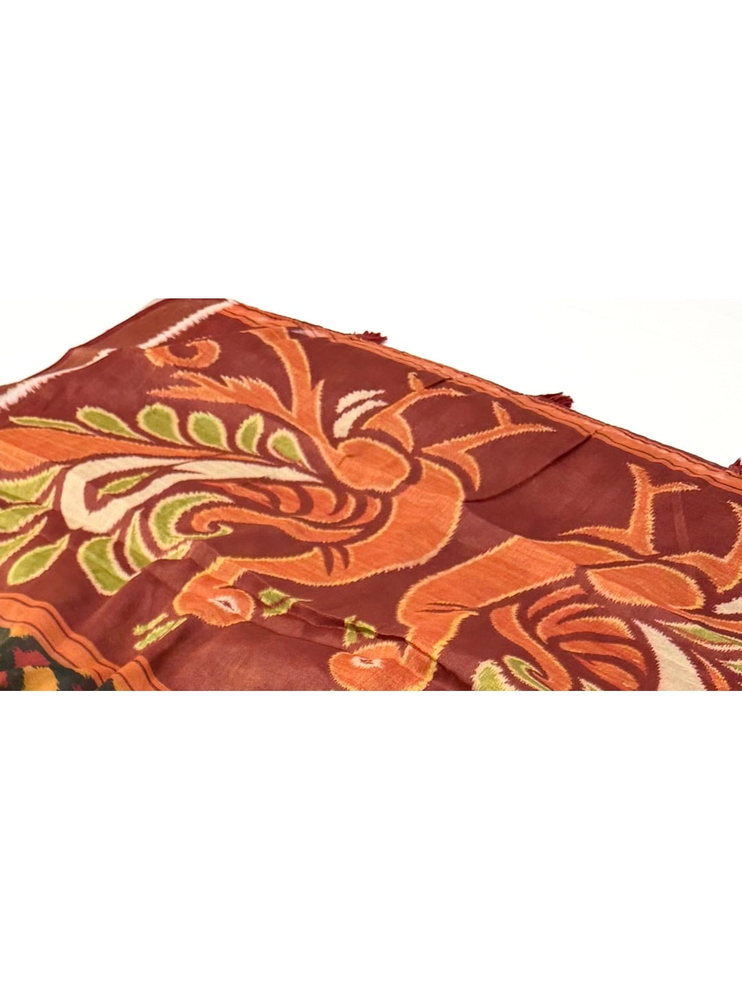 Peachmode Black Digital Printed Silk Blend Saree - Image 4