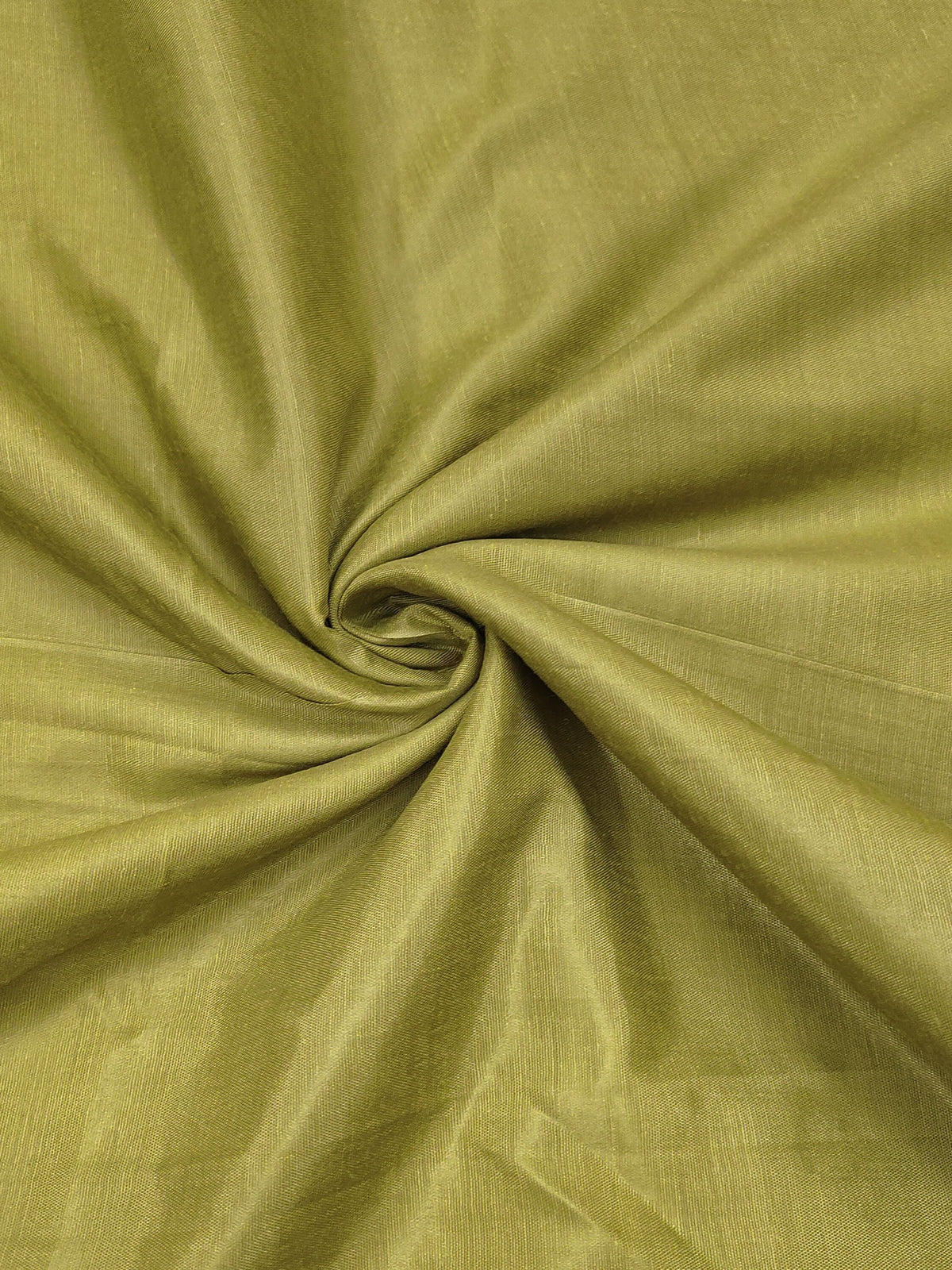 Peachmode Olive Green Floral Printed Viscose Unstitched Dress Material - Image 5
