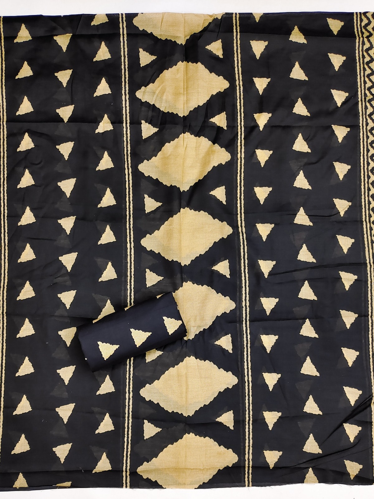 Peachmode Chikoo Printed Cotton Blend Dress Material - Image 4