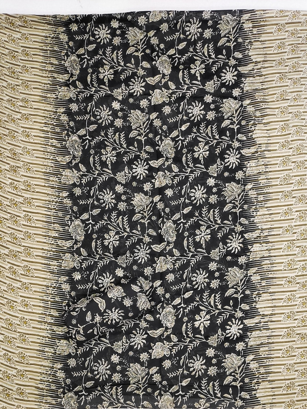 Peachmode Grey Printed Cotton Blend Dress Material - Image 4