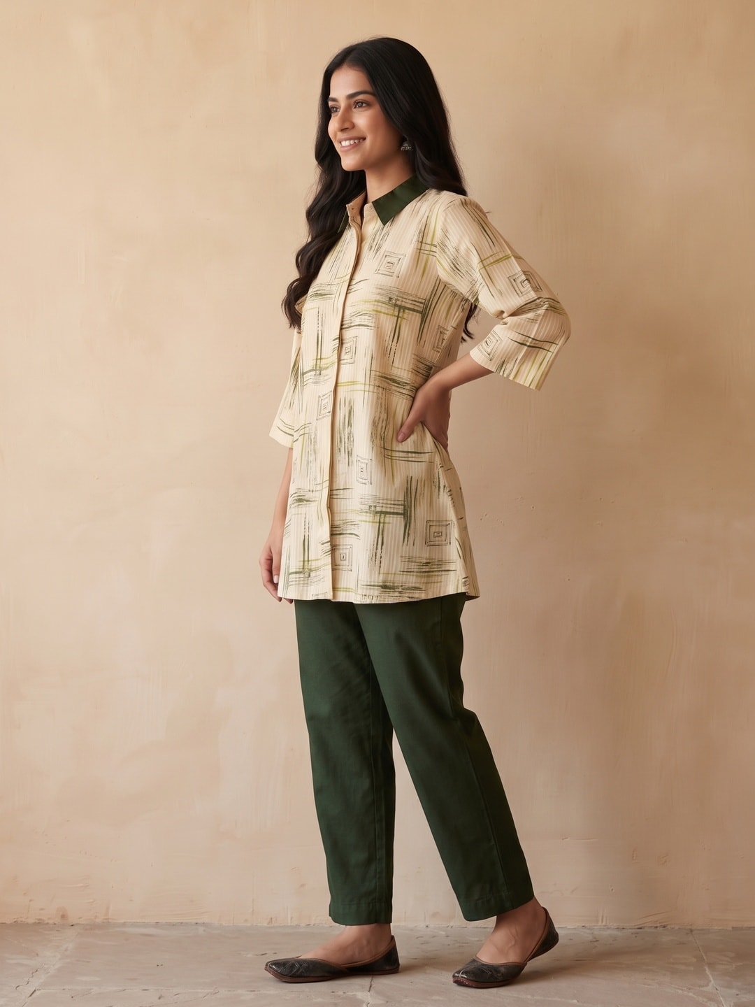 Peachmode Green Miracle Roman Co-ord Set - Image 3