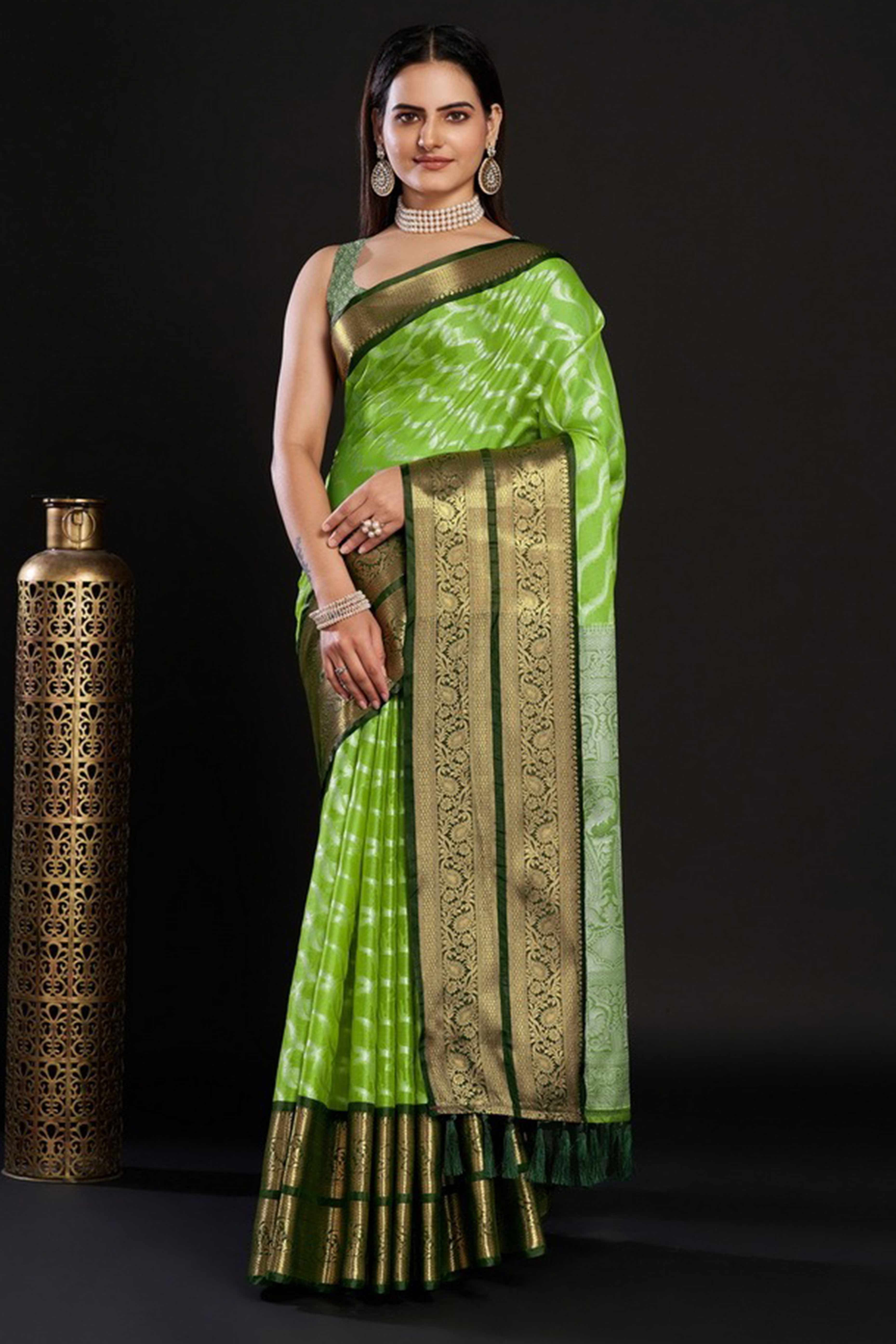 Green Zari Weaving Kanjivaram Silk Saree