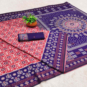 Red Designer Handloom Kanjivaram Silk Saree with Rich Floral Weaving