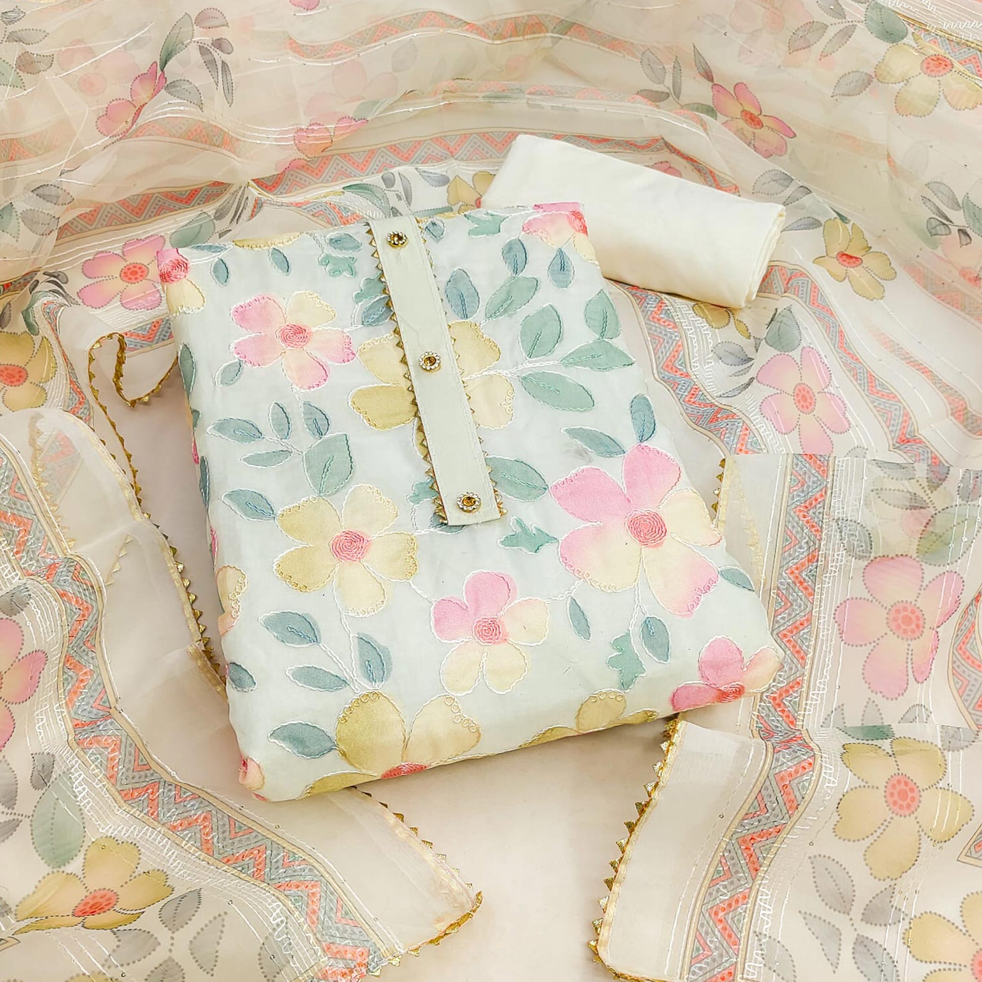 floral design dress material Fleur Dress