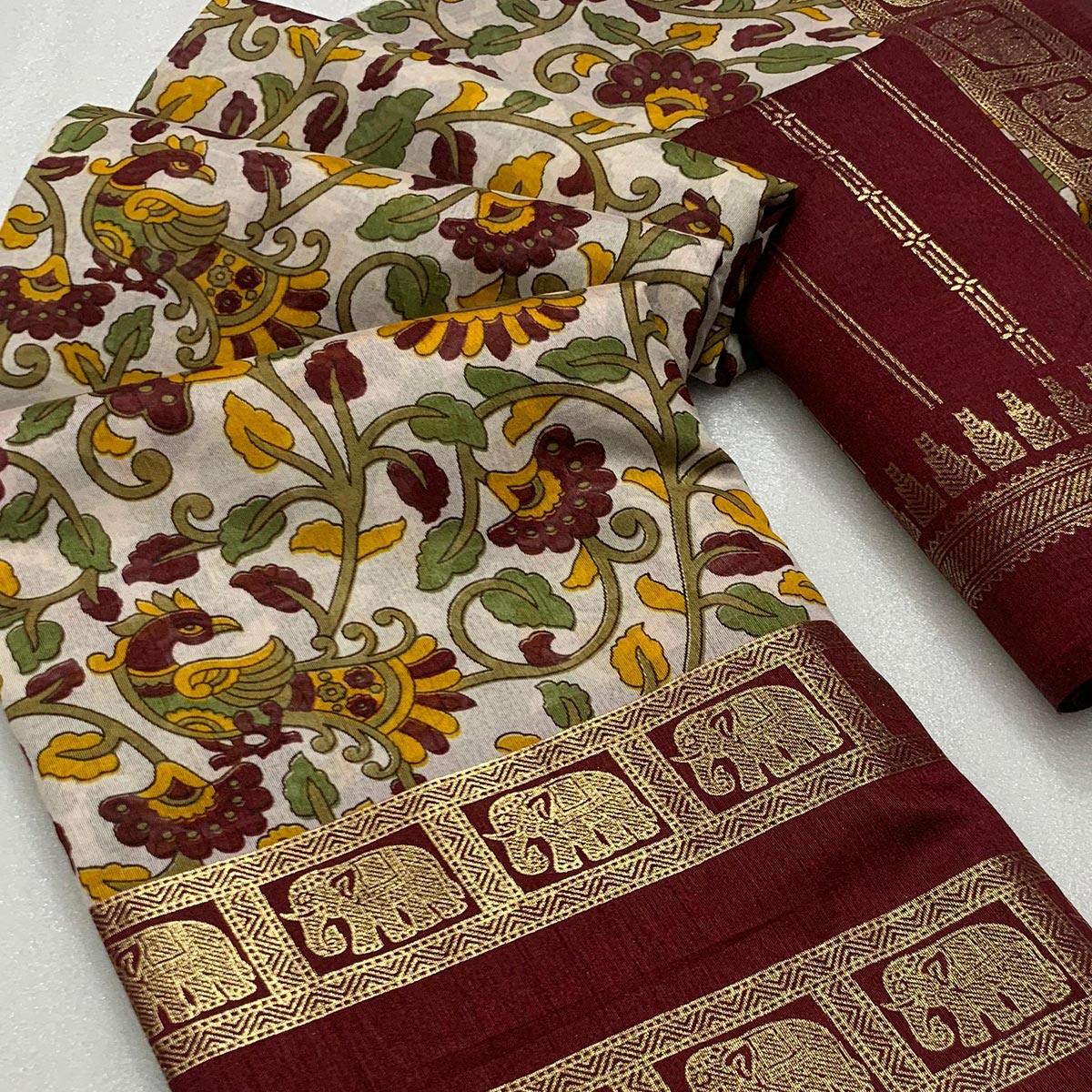 ARSA-KALMKARI-MAROON