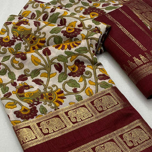 ARSA-KALMKARI-MAROON