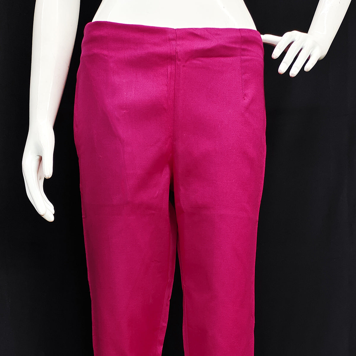 Pink Solid Pure Cotton Pant