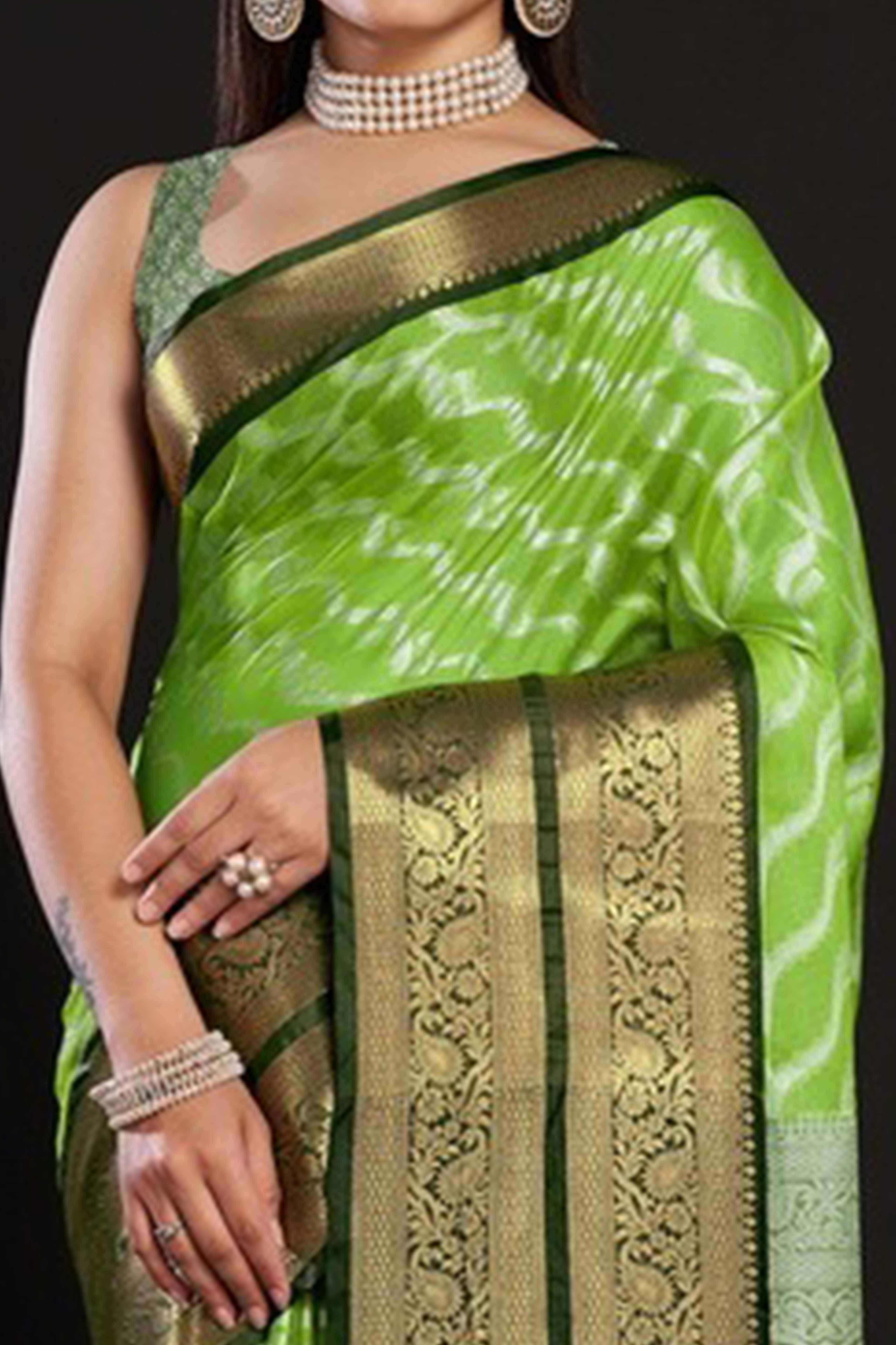 Green Zari Weaving Kanjivaram Silk Saree