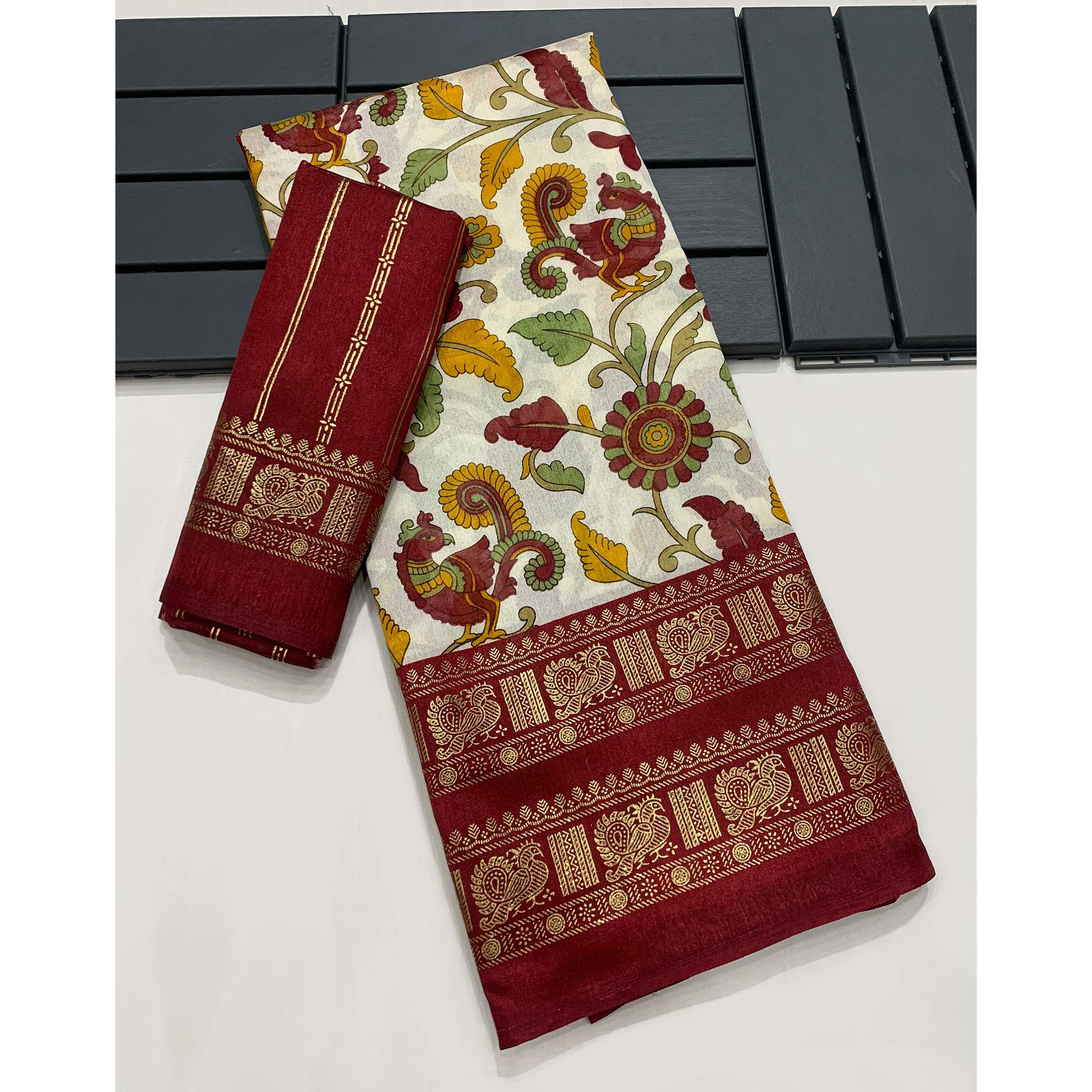 ARSA-KALMKARI2-MAROON