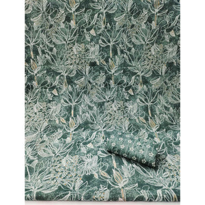 Green Floral Printed Pure Cotton Dress Material