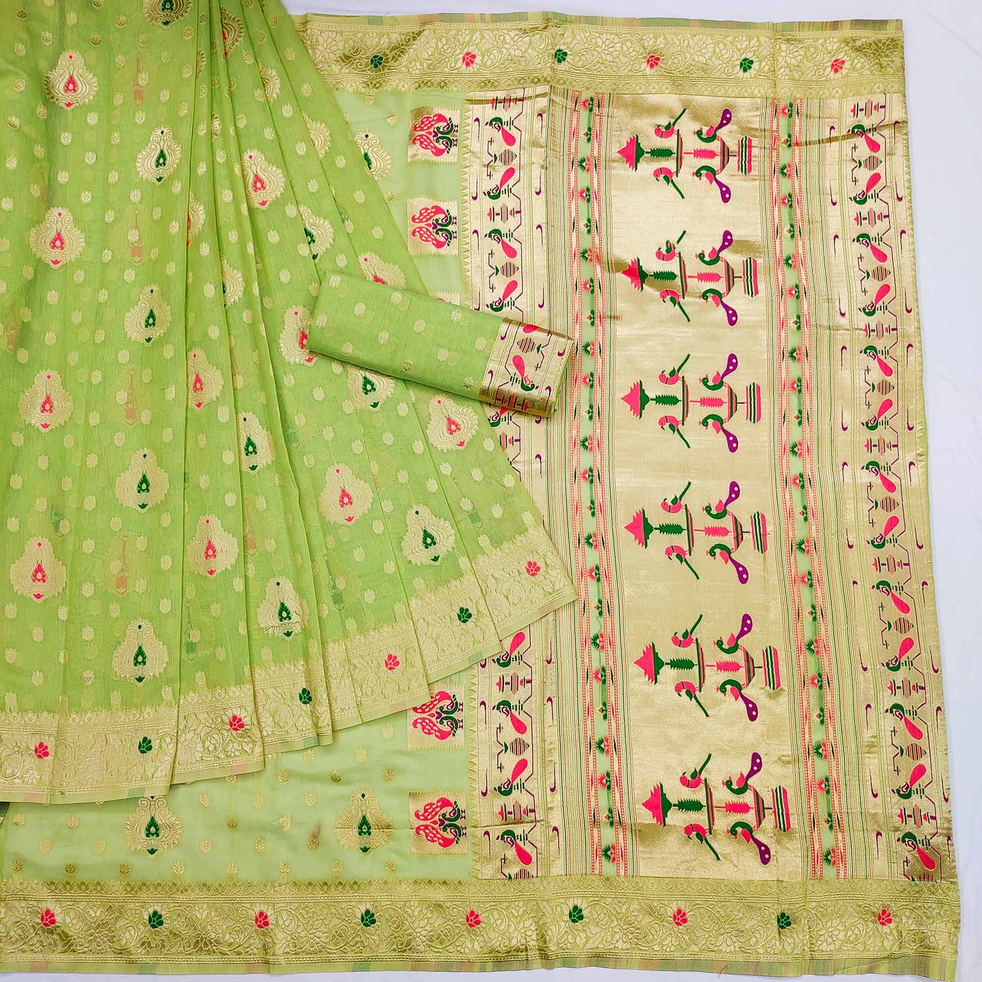PEACH-RAGHAV-5058-GREEN