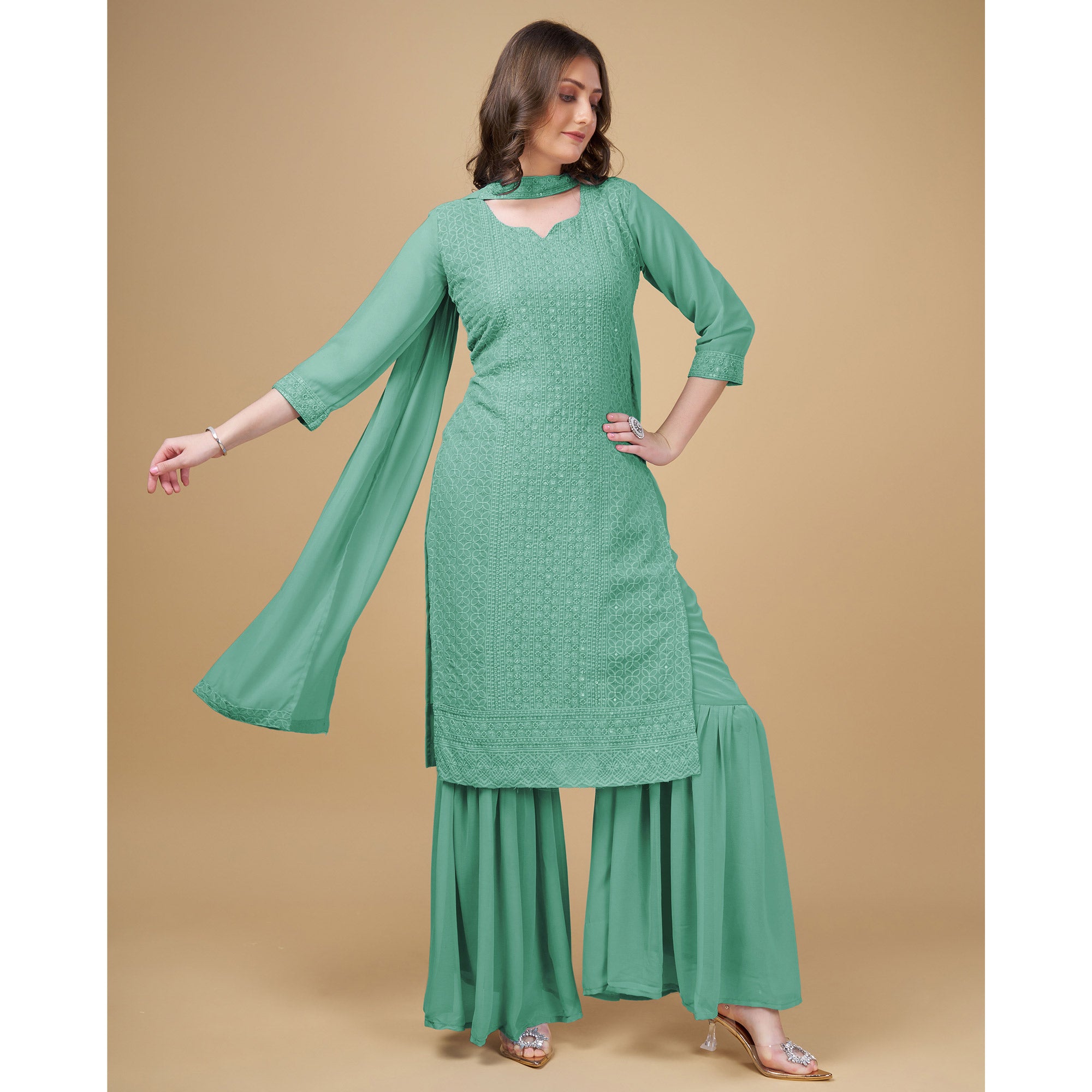 Check Out Today's Hottest Sharara With Long Kurtis Styles! - To Near Me