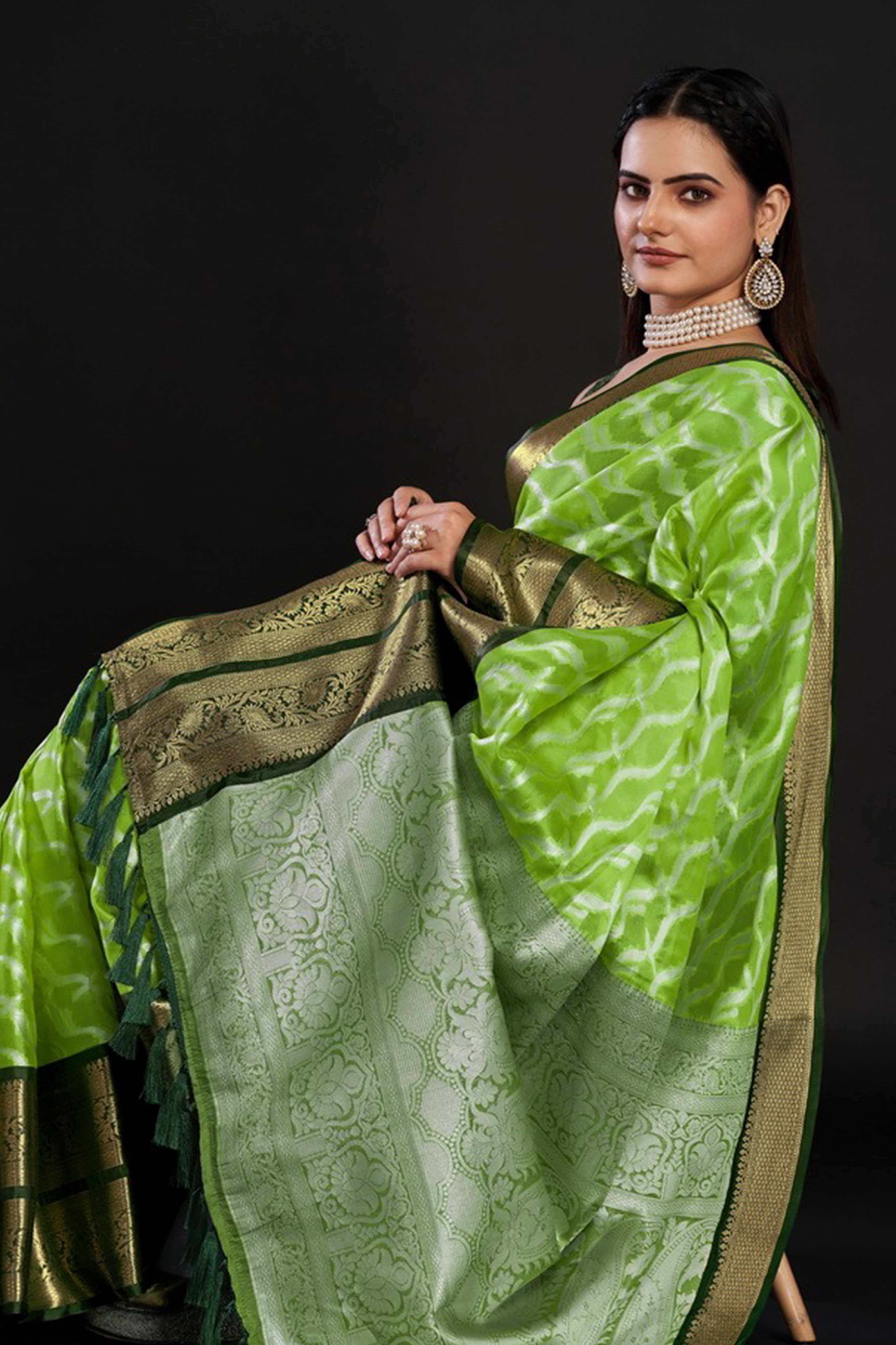Green Zari Weaving Kanjivaram Silk Saree