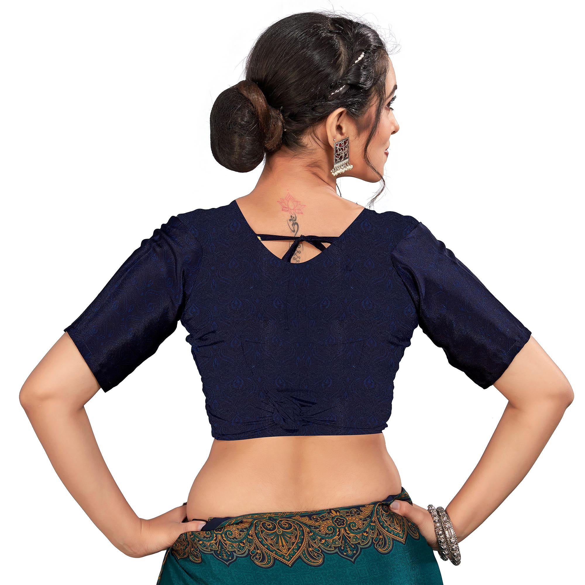 Green Printed Crepe Silk Saree