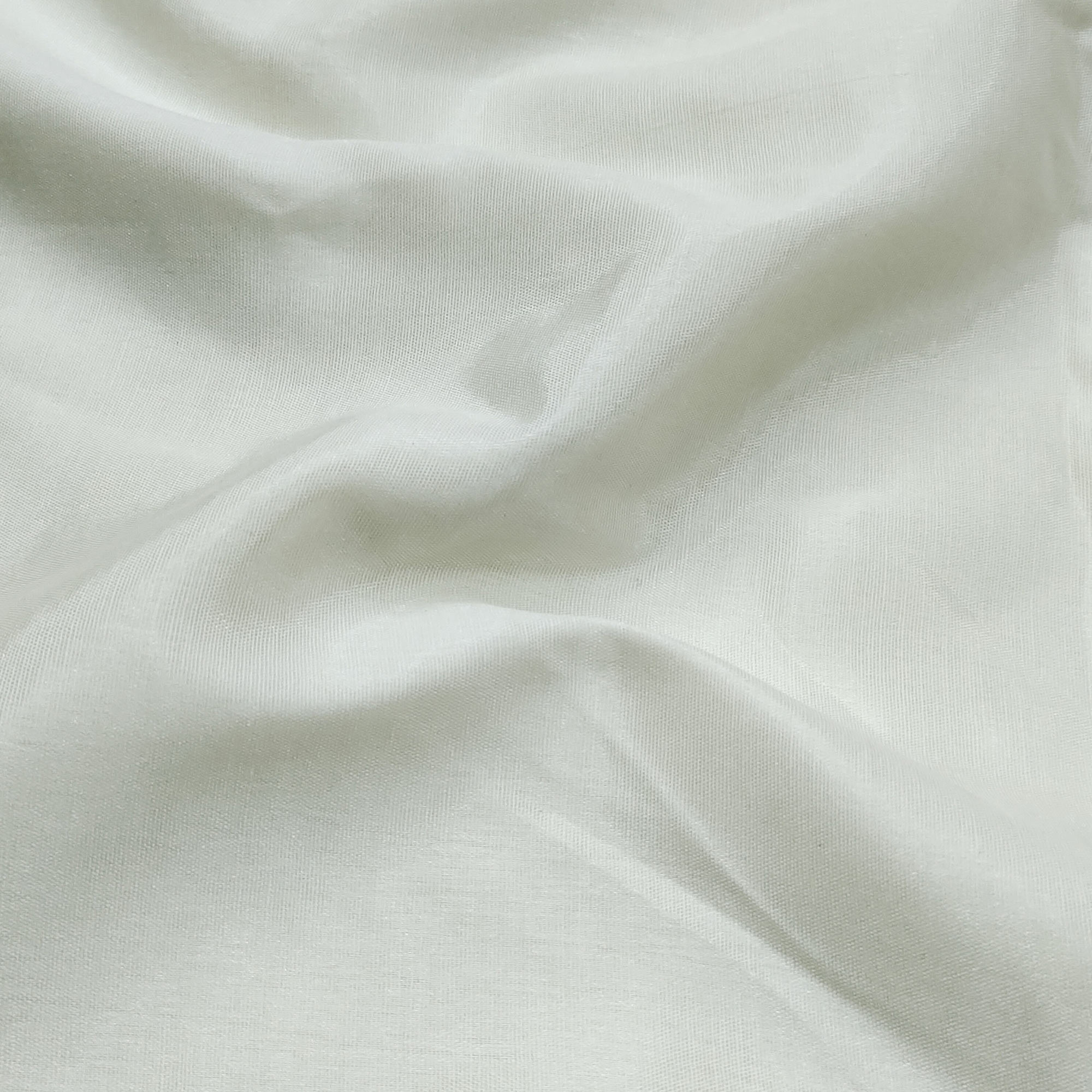 White Printed With Handwork Organza Dress Material