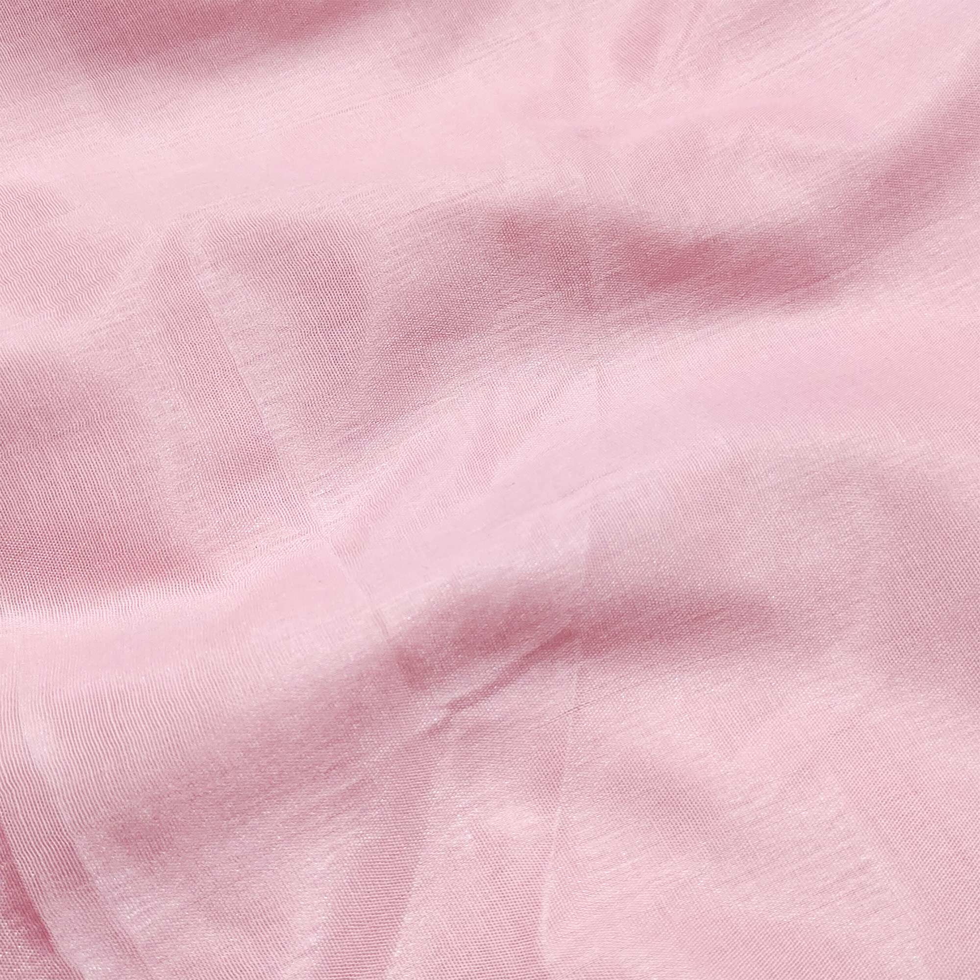 Pink Printed Organza Dress Material