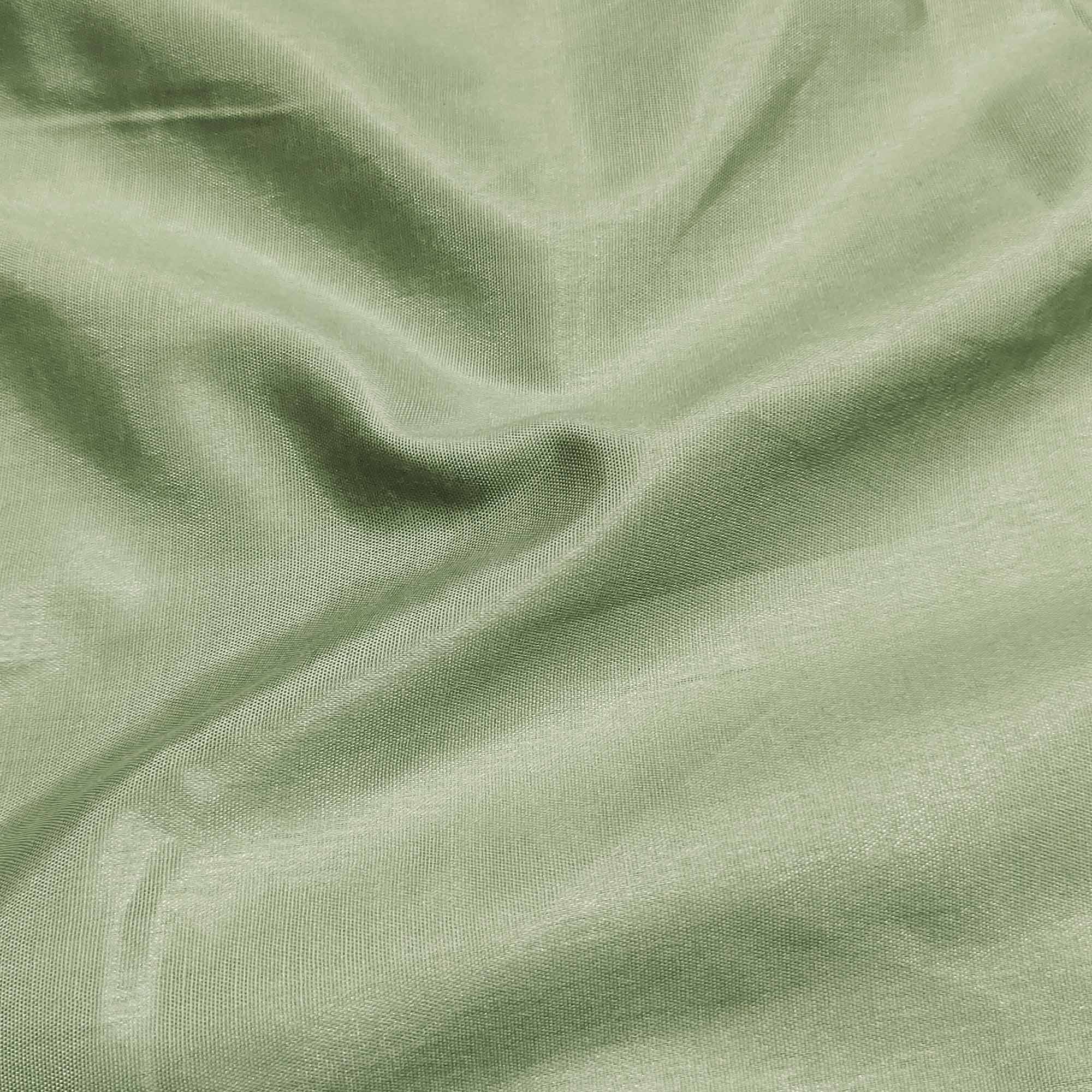 Green Floral Printed Organza Dress Material