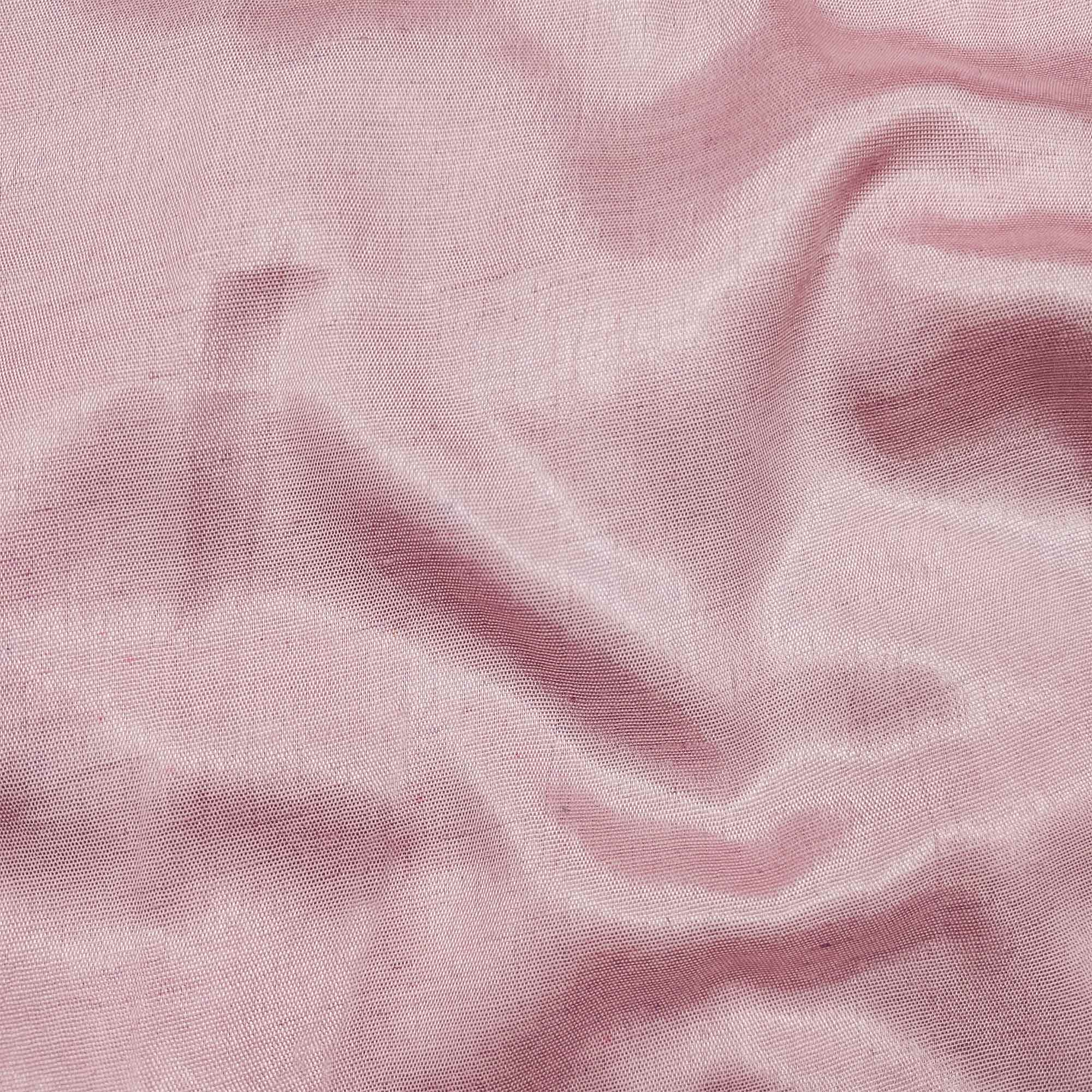 Light Pink Floral Printed Organza Dress Material