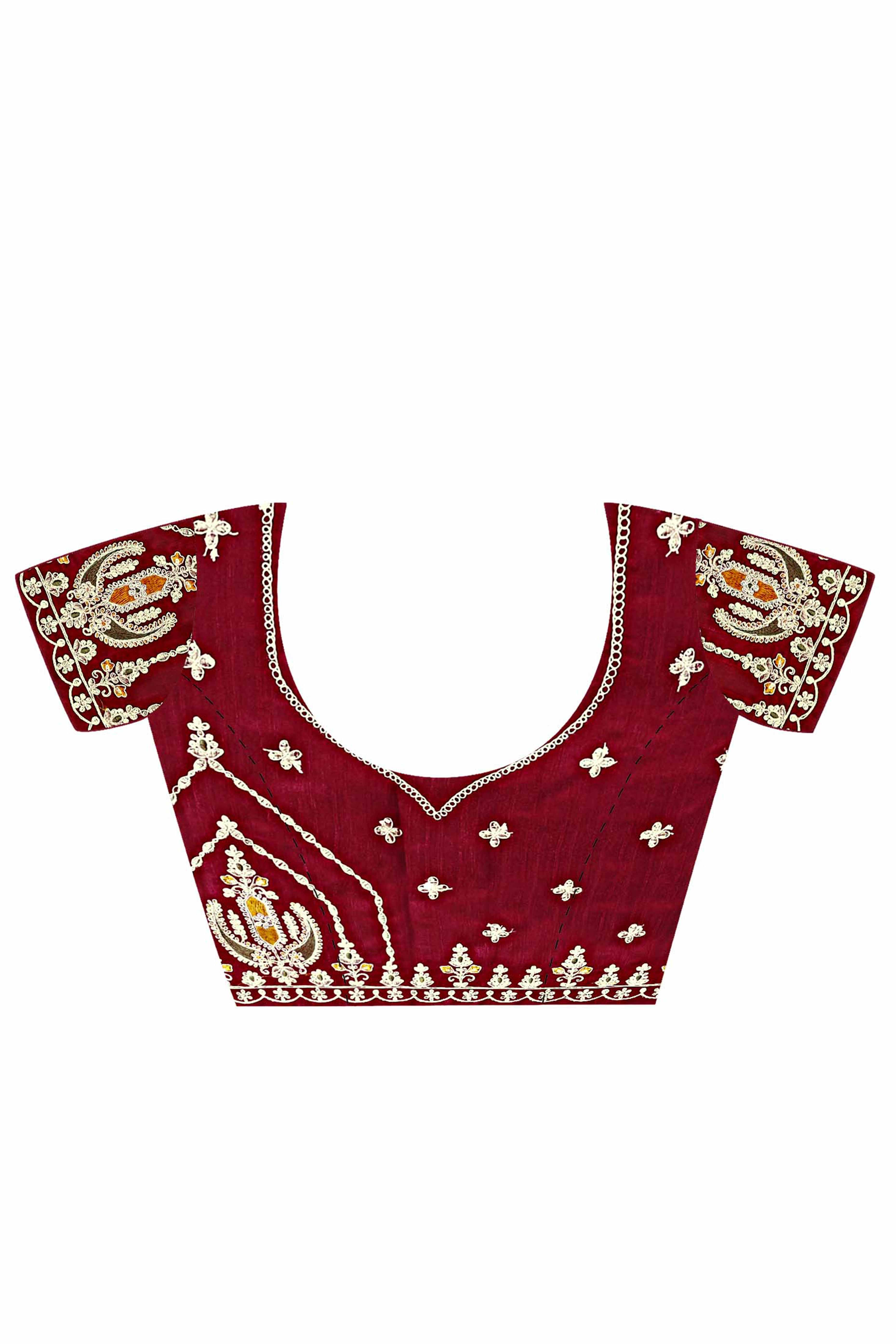 Green Crepe Saree with Exquisite Stone Work and Viscose Border Finish