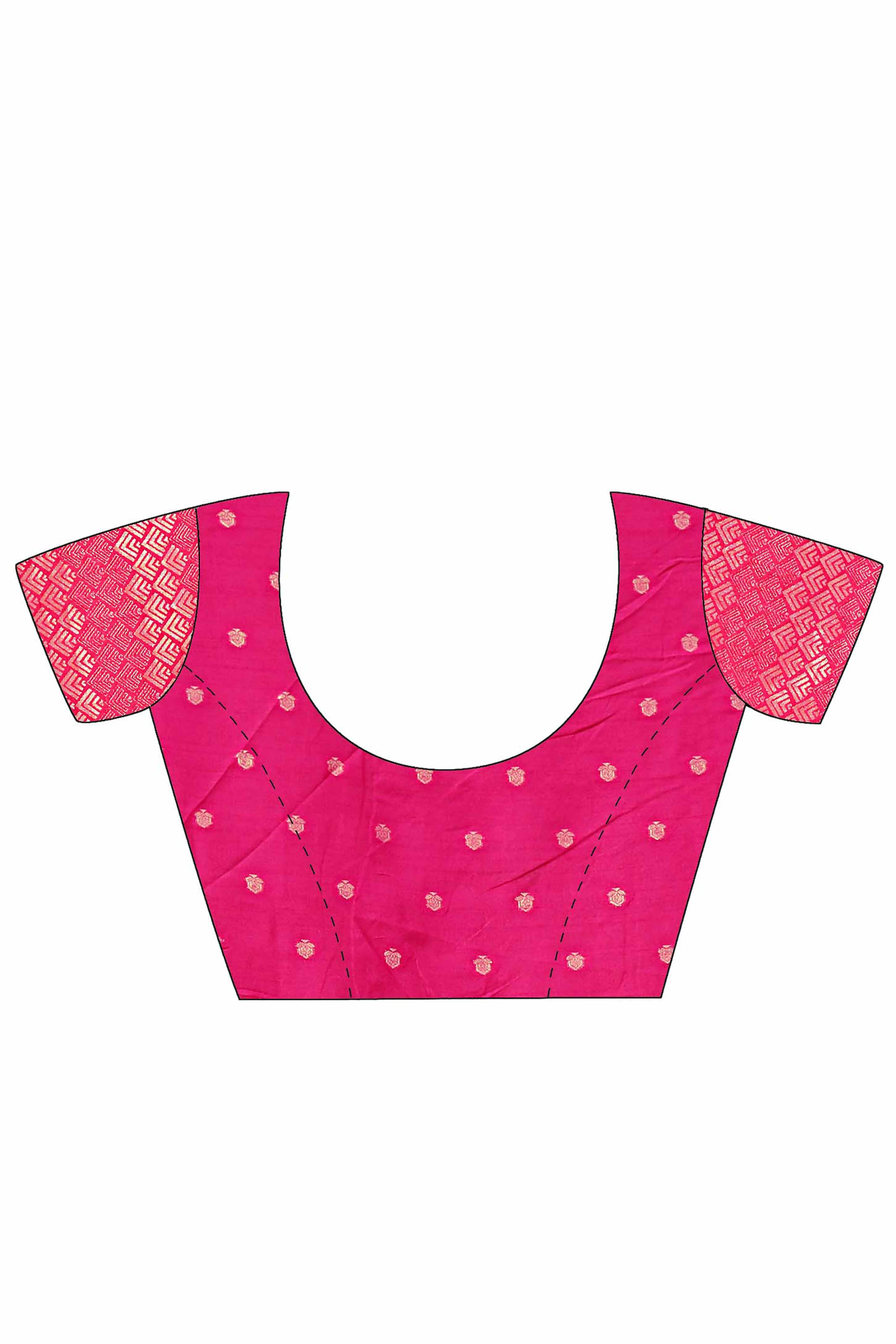 Blue Silk Blend Saree with Paisley Prints and Swarovski Embellishments