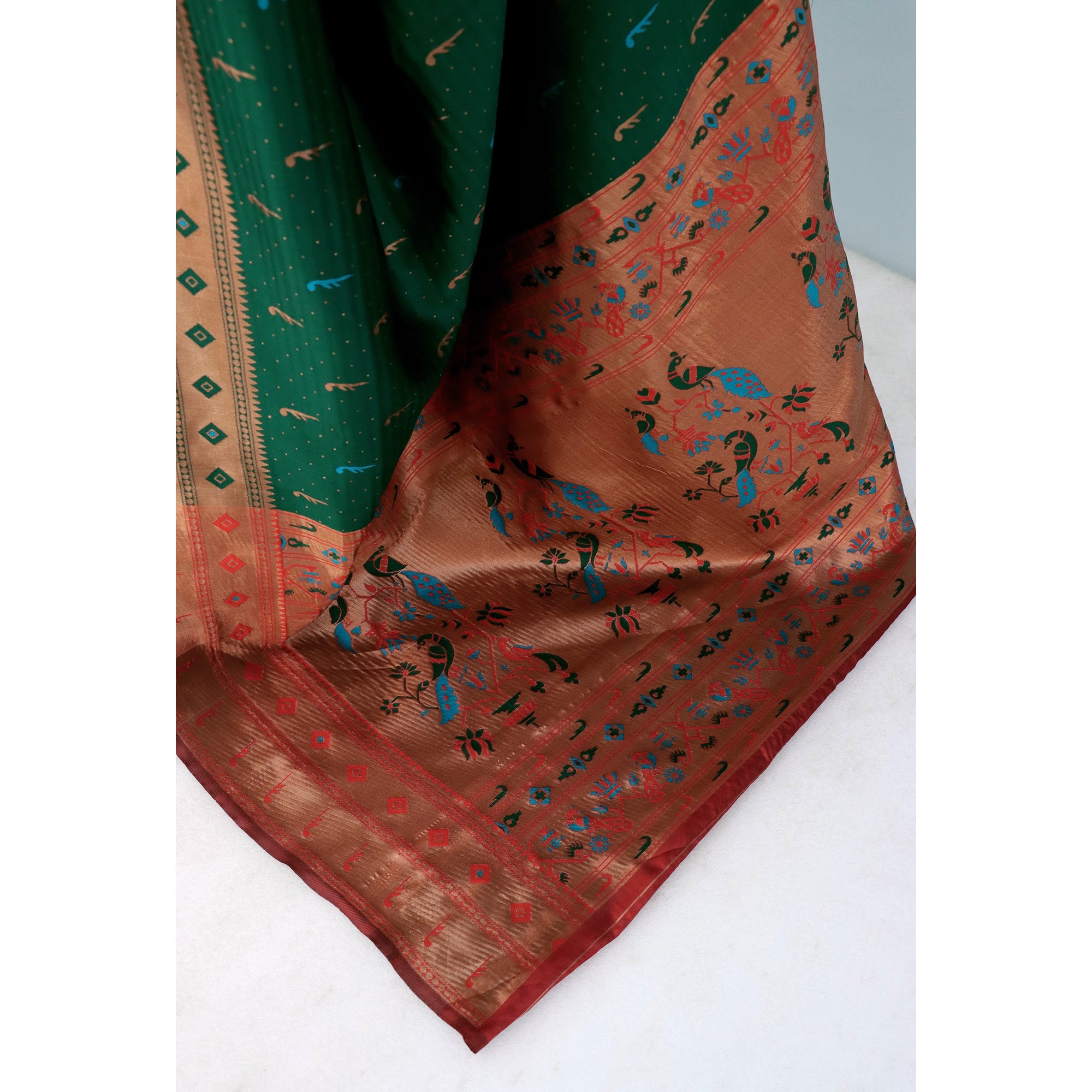 Green Woven Pure Silk Paithani Saree