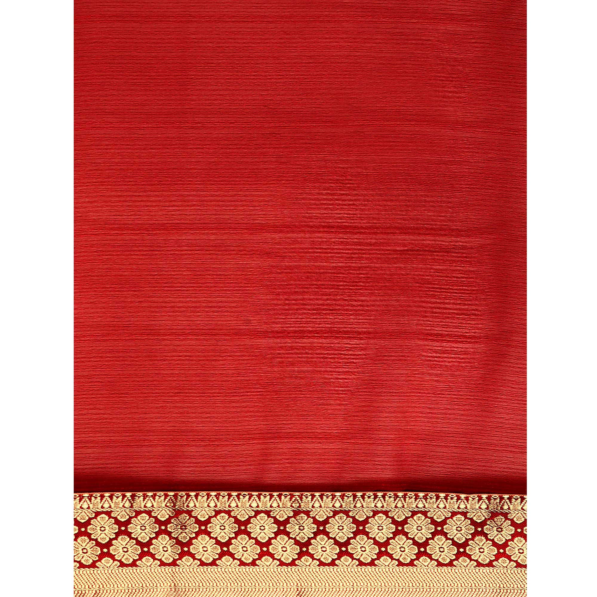 Maroon Swarovski Work Chiffon Saree With Zari Border