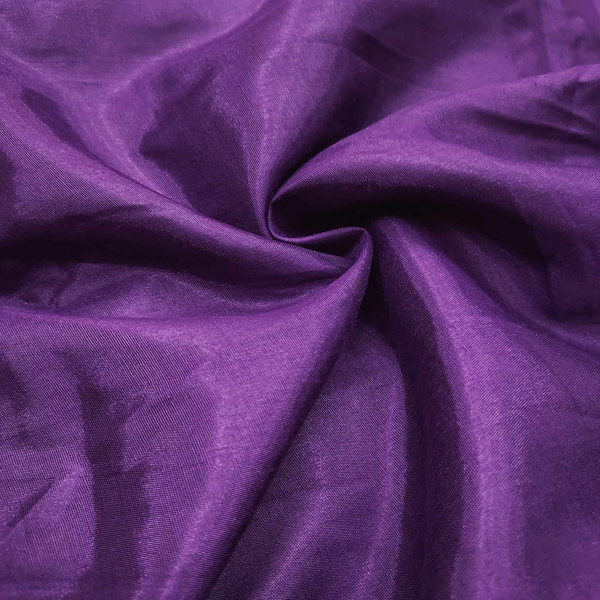 Purple Sequins Hand Embroidery Organza Dress Material