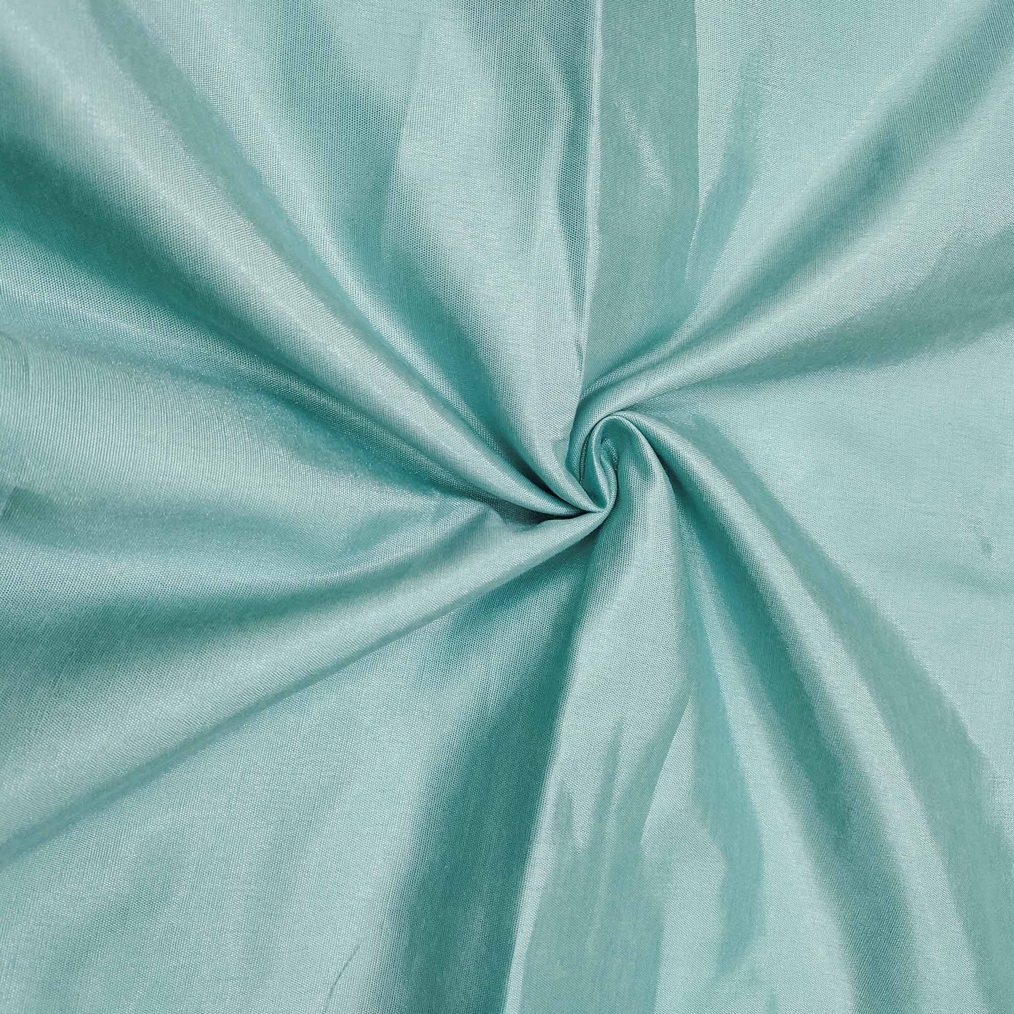 Turquoise Floral Print With Sequins Hand Embroidered Organza Dress Material