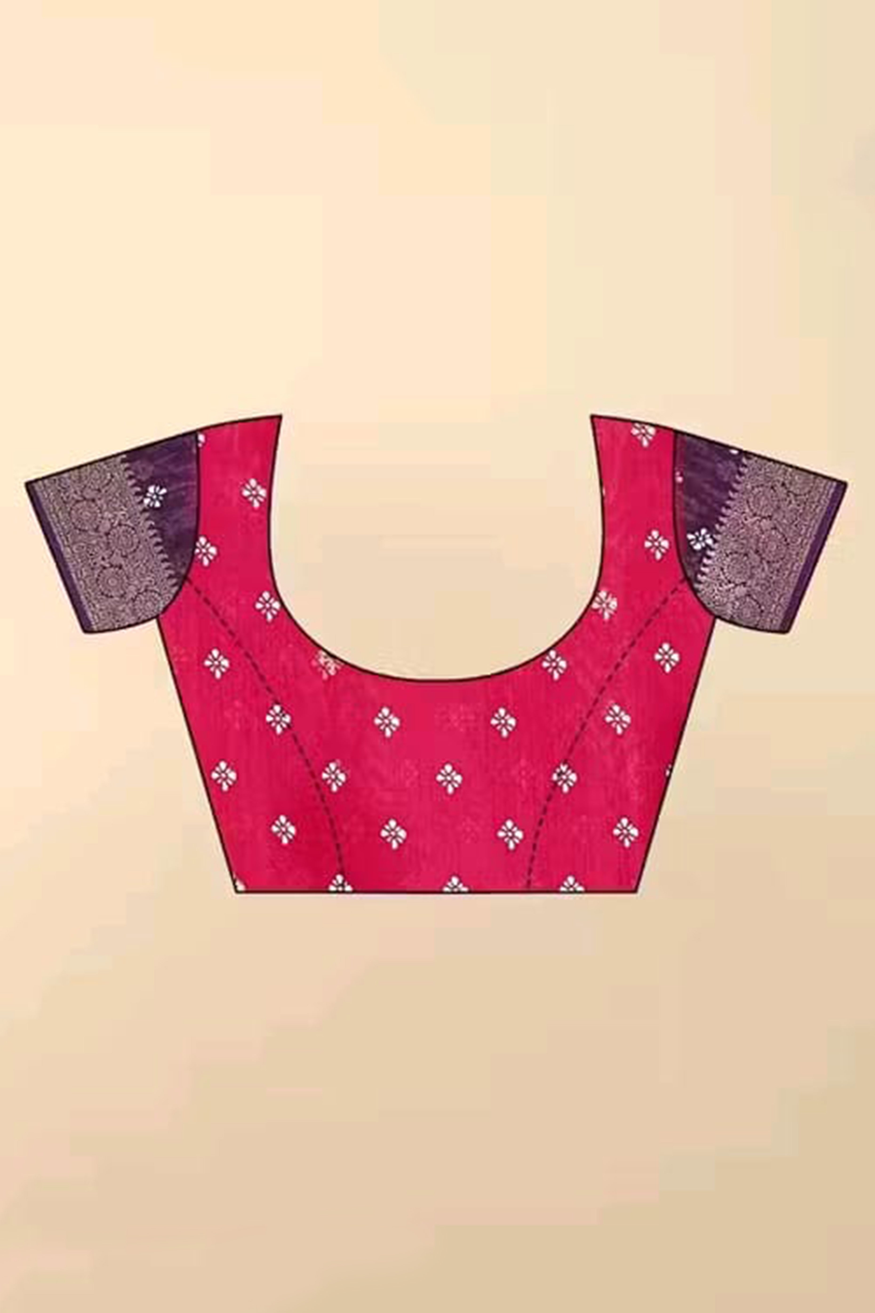 Exclusive Pink Batik Printed Saree in Soft Dola Silk Fabric with Intricate Detailing