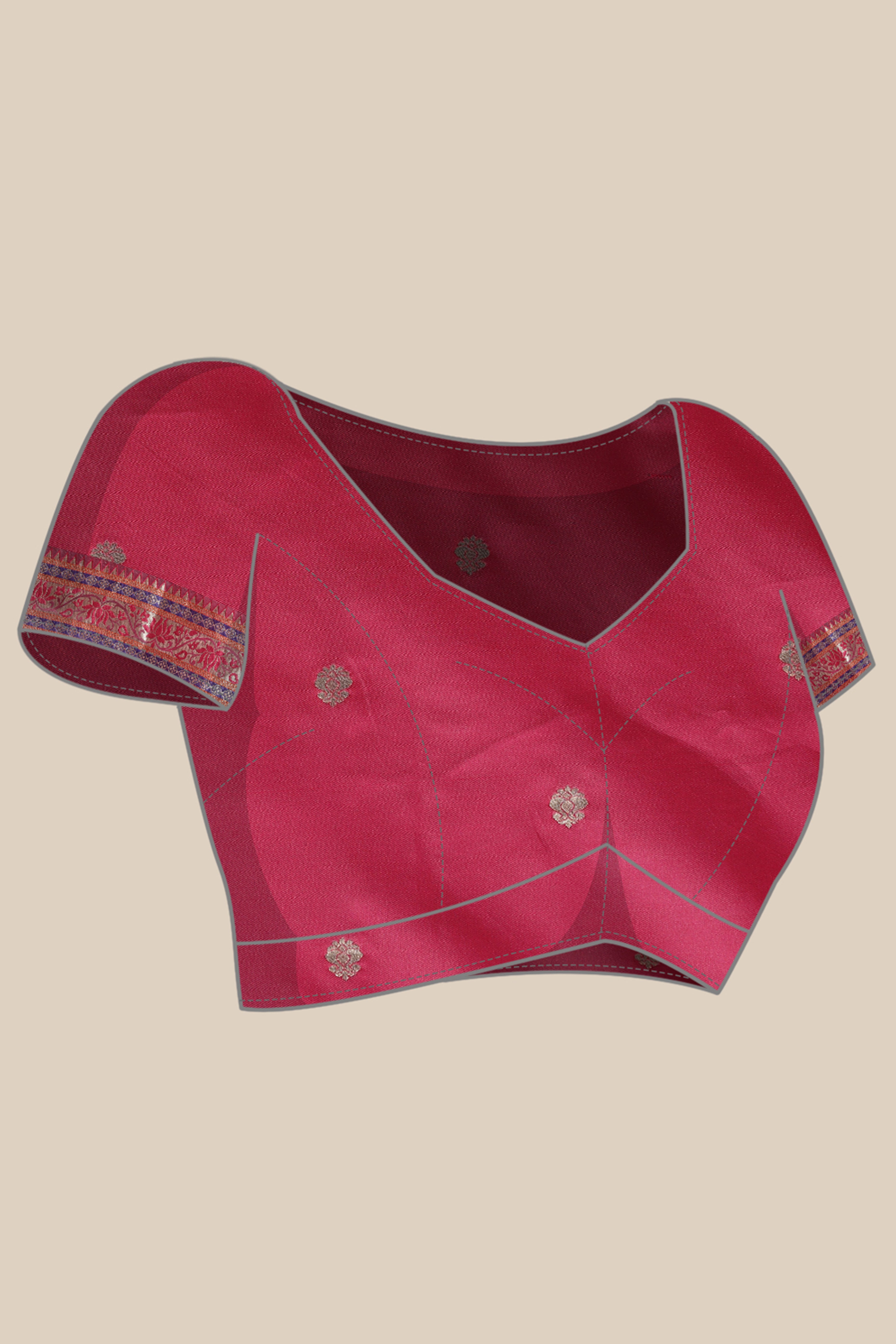 Graceful Rama Green Solid Saree Highlighted With Floral Zari Weaving On Silk Blend & Tassel Pallu