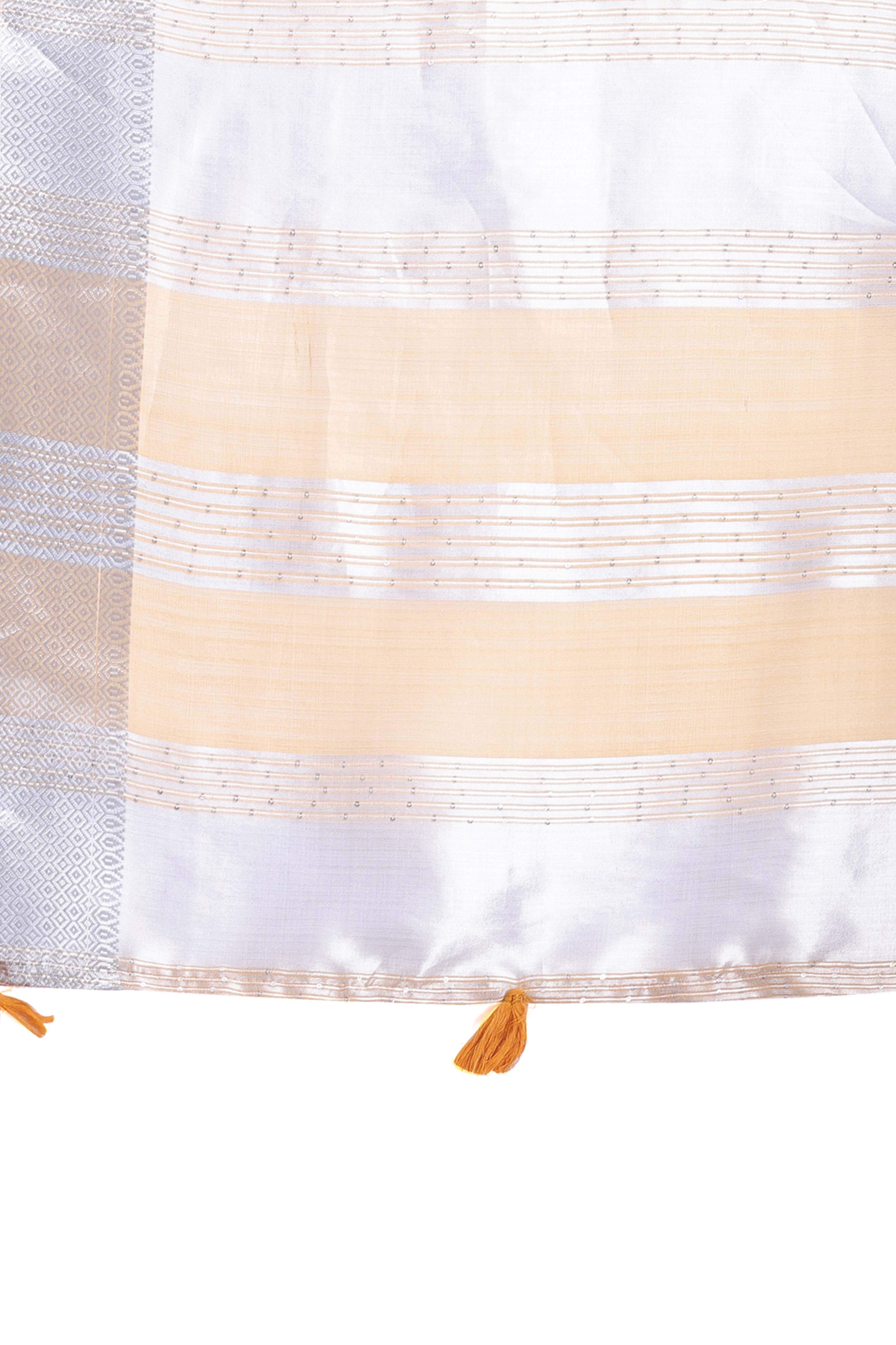 Mauve Pink Organza Saree with Zari Woven Charm