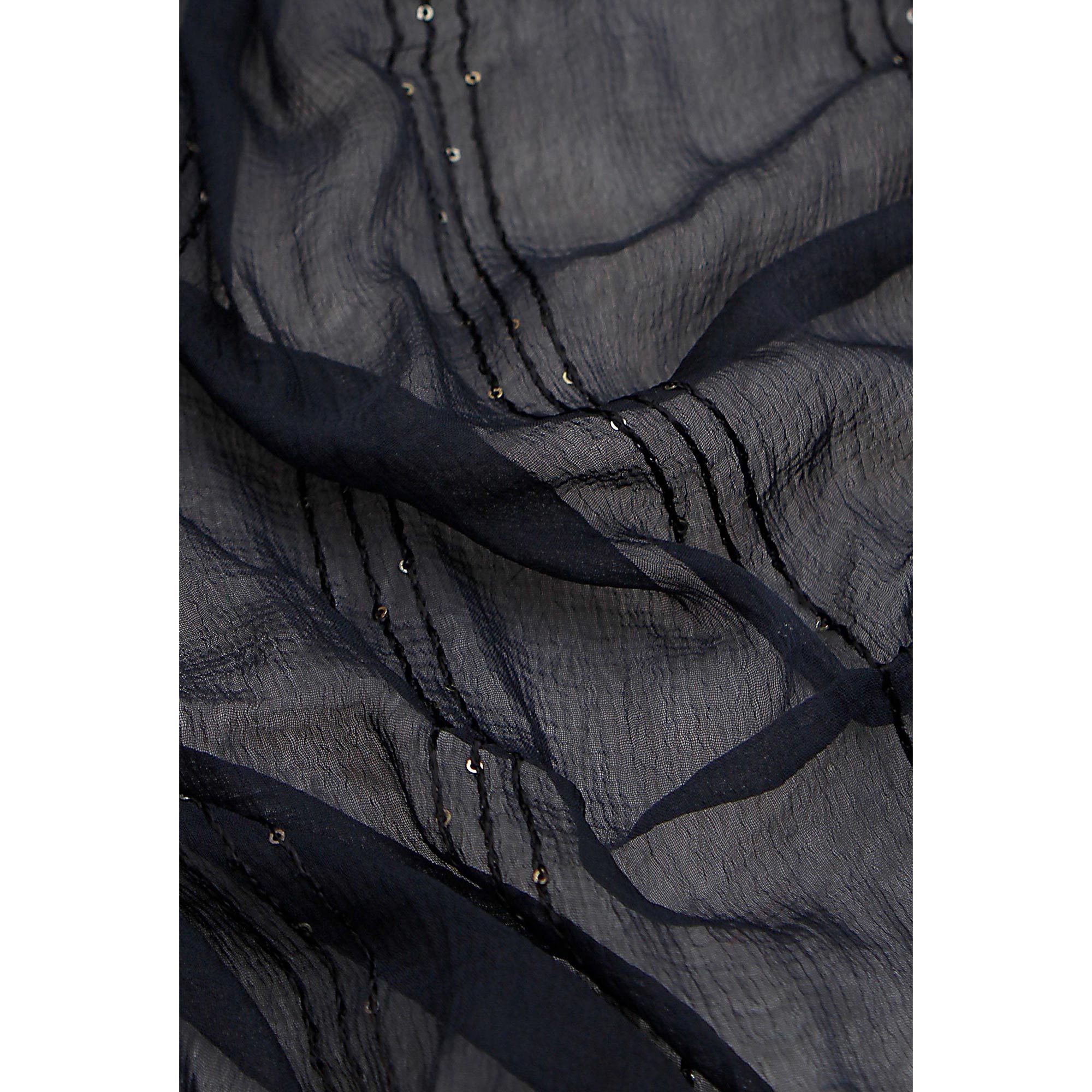 Grey Foil Printed Cotton Blend Dress Material