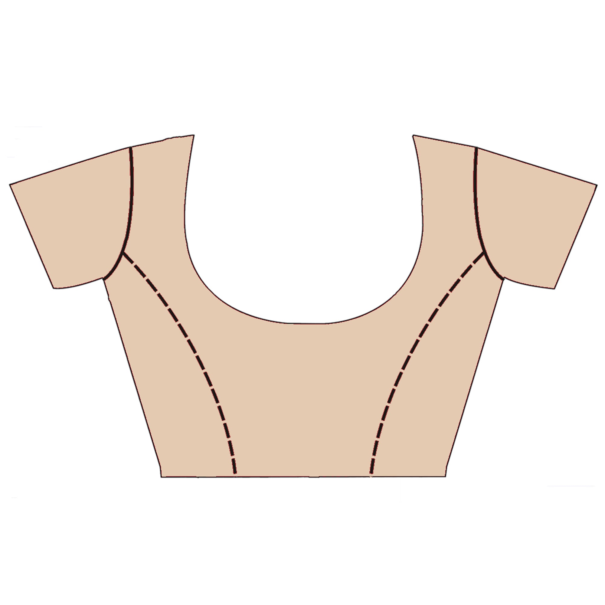 Beige Floral Embroidered Linen Saree With Tassels