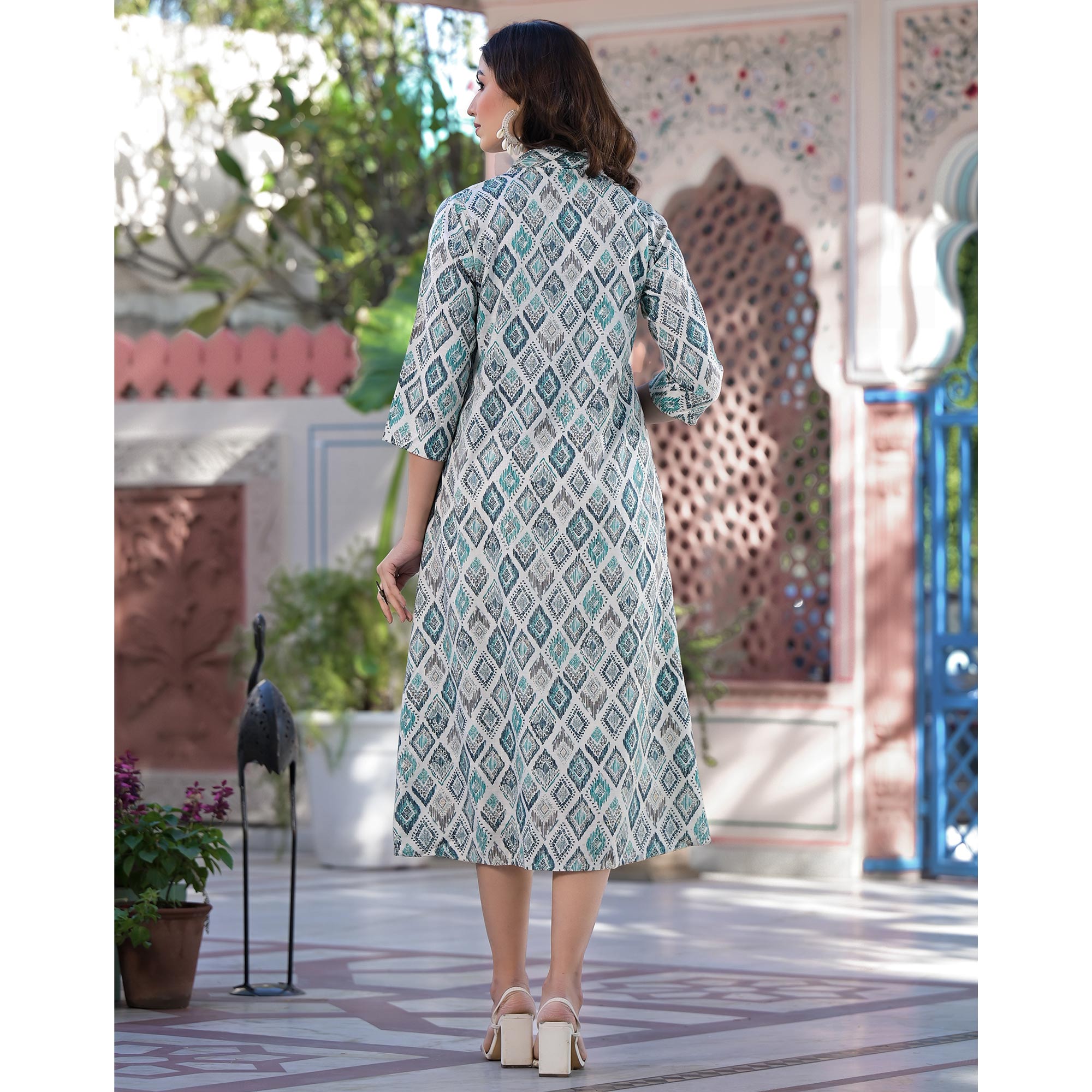 Georgette A-line kurti Designs -Storyvogue.com | Printed dresses fashion, A  line kurti designs, Long gown design