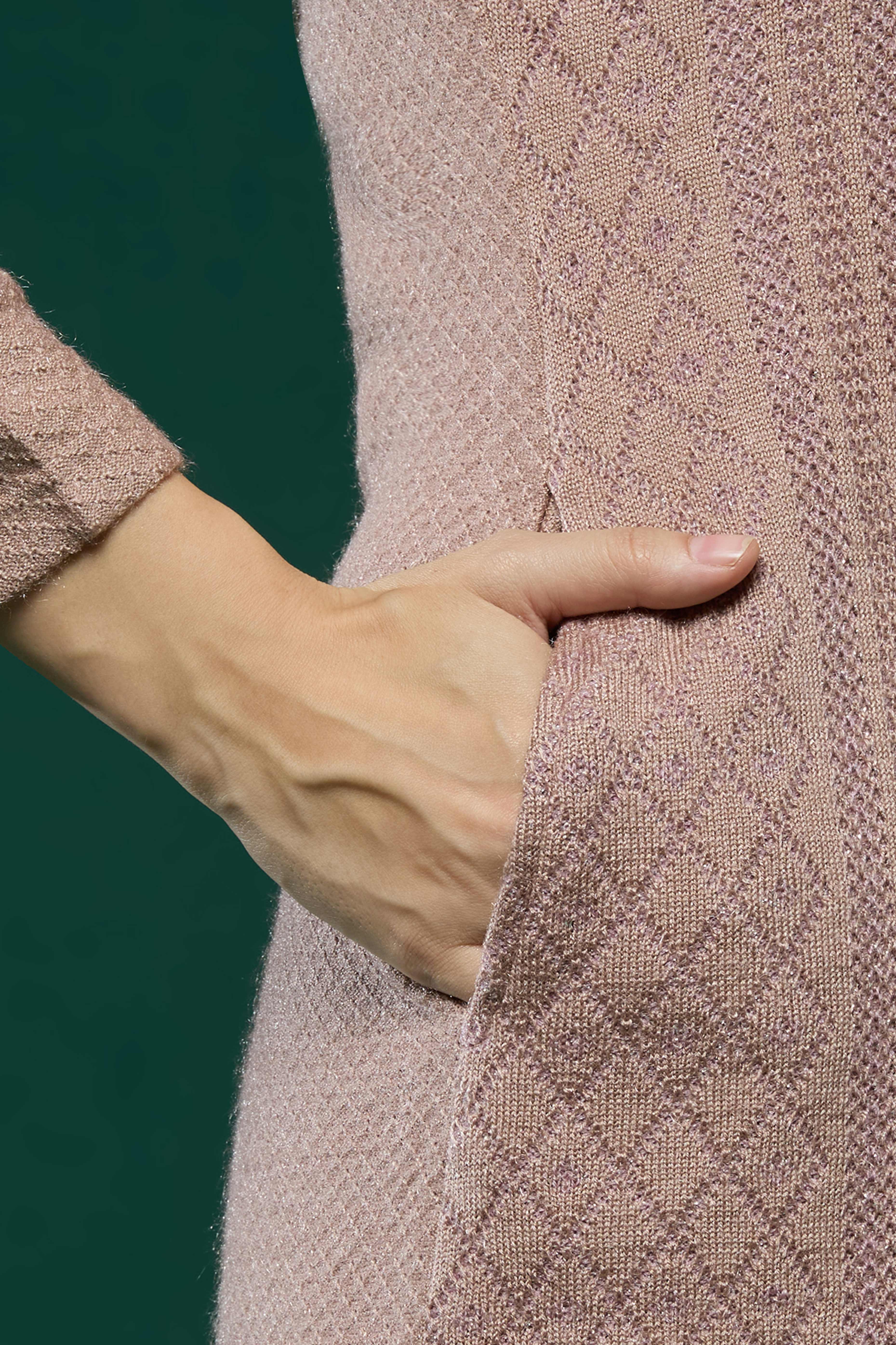 Peach Woven Woolen Straight Salwar Suit