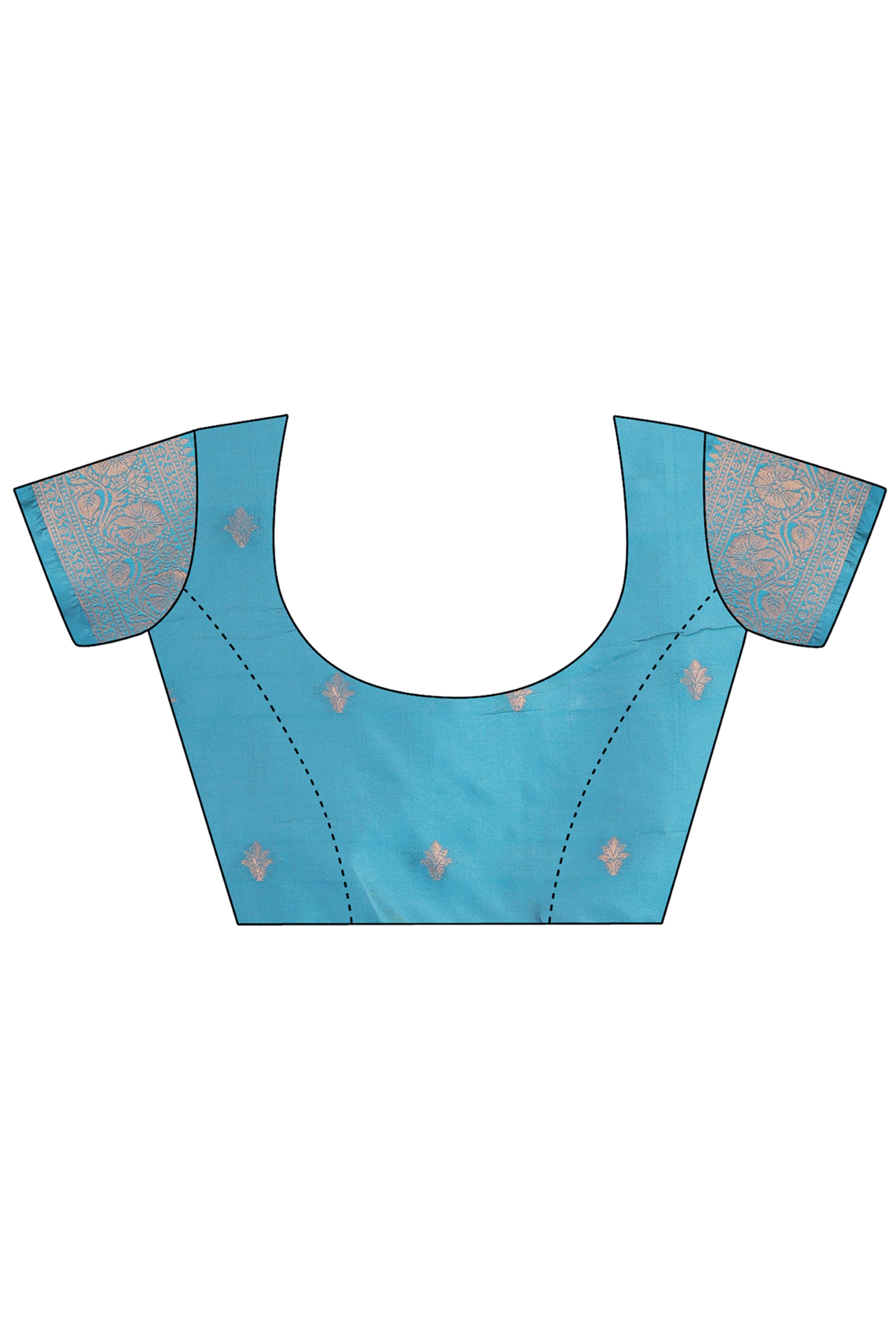 Peach Heart Motif Zari Woven Lichi Cotton Silk Saree With Flowing Tassels