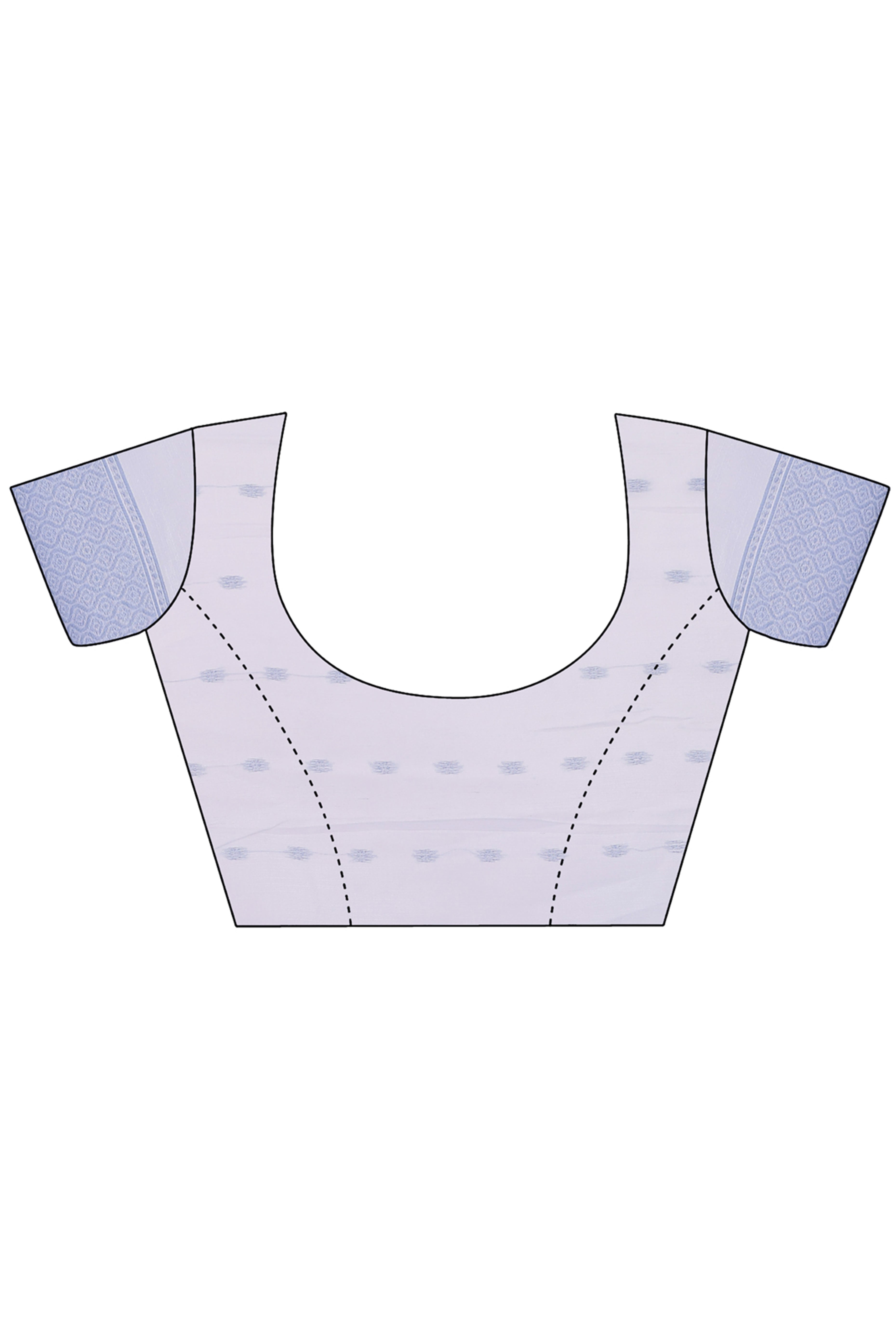 Grey Floral Pattern Woven Saree in a Soft Cotton Blend with Tasseled Edges