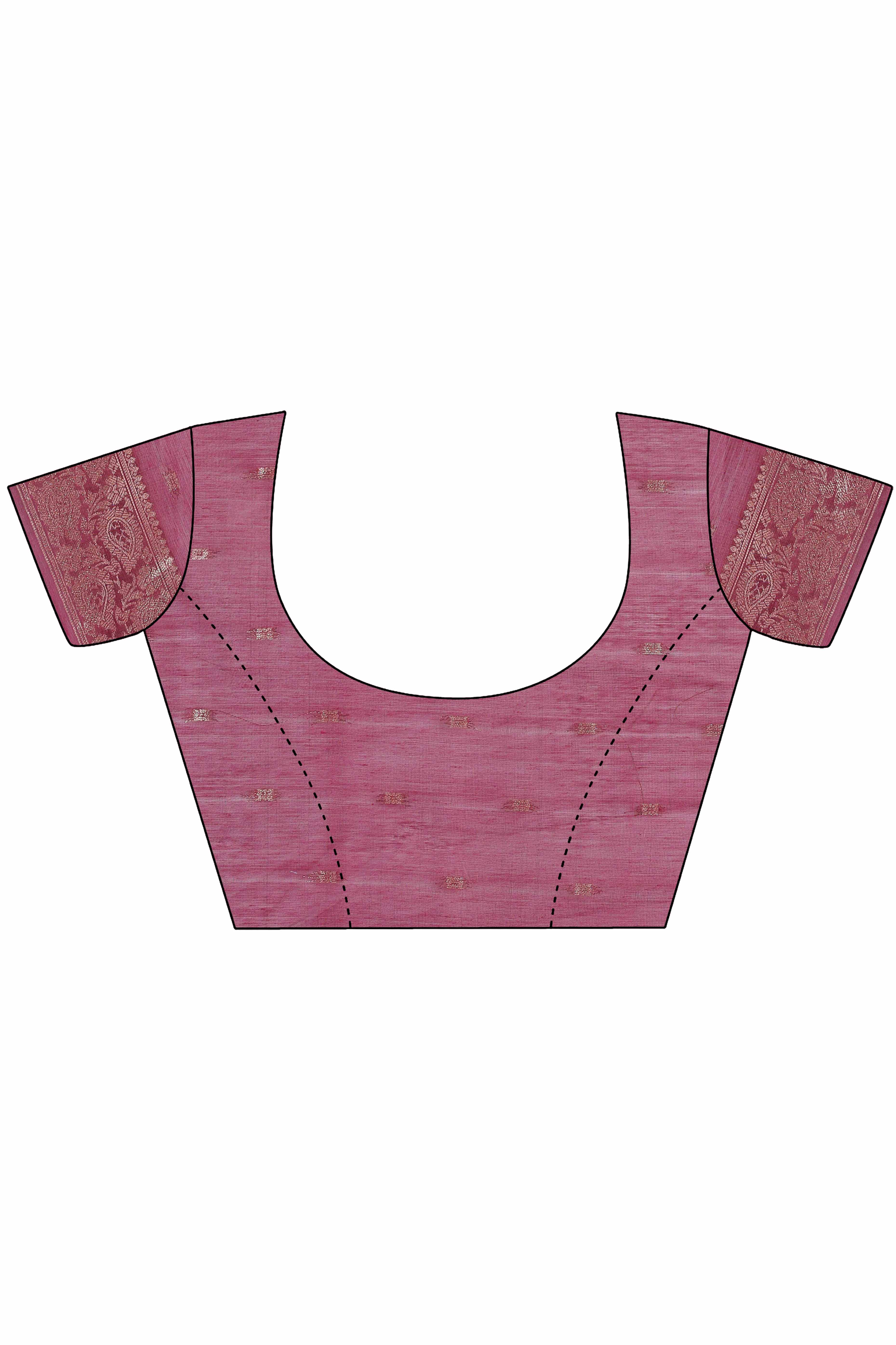 Purple Floral Zari Woven Saree in a Lustrous Cotton Silk Blend