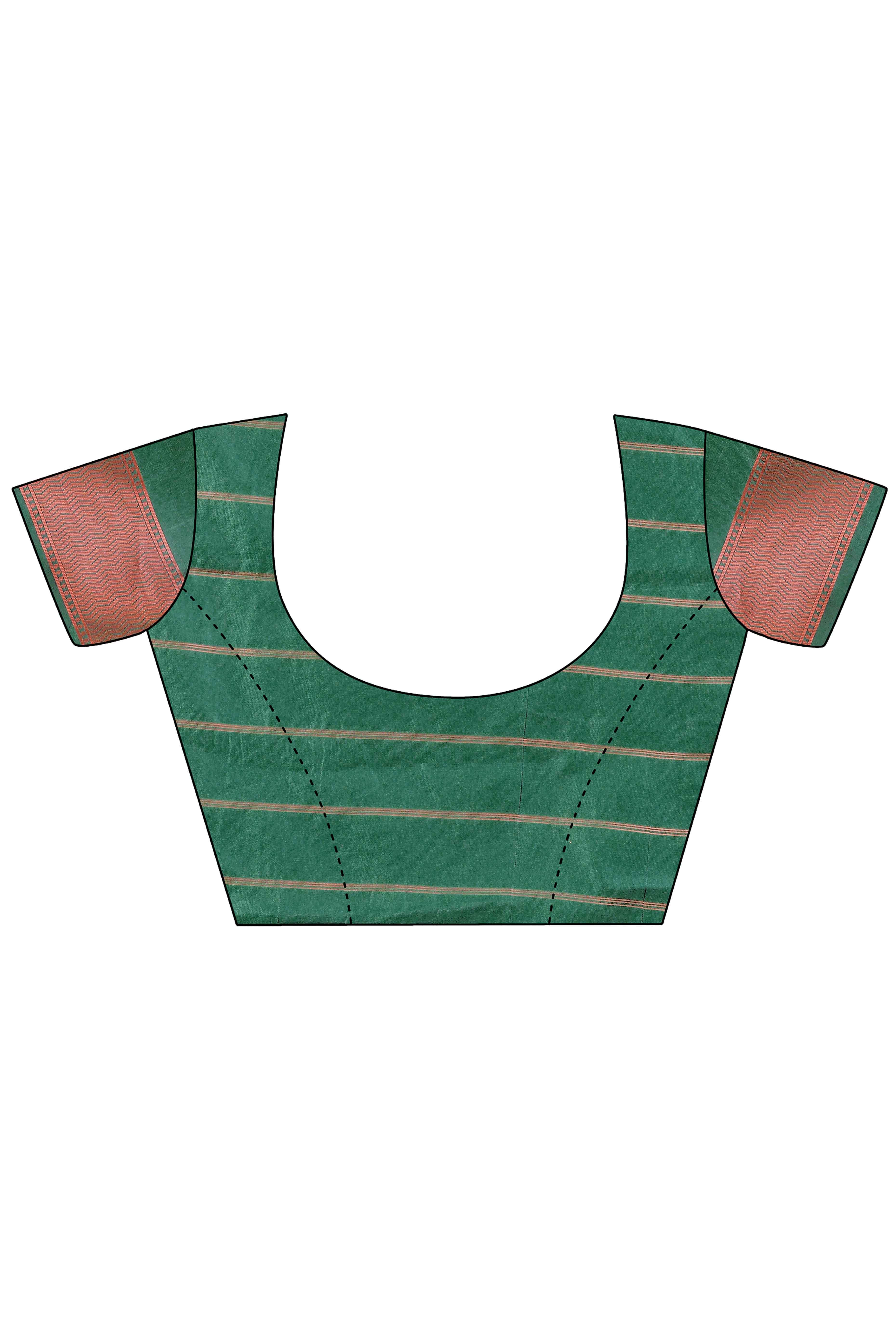 Green Silk Banarasi Saree with Stunning Zari Woven Brocade Patterns