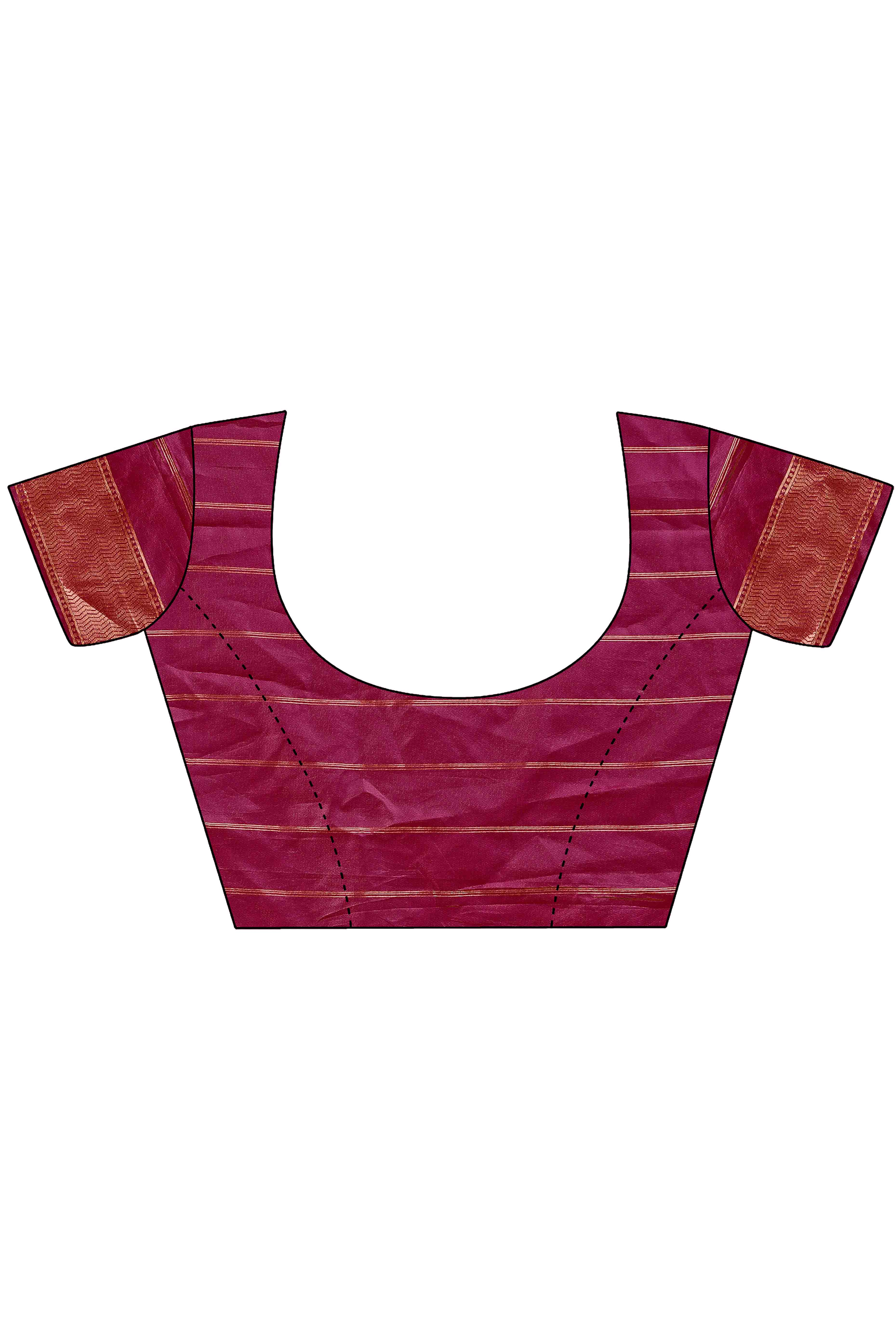 Magenta Silk Banarasi Saree with Stunning Zari Woven Brocade Patterns