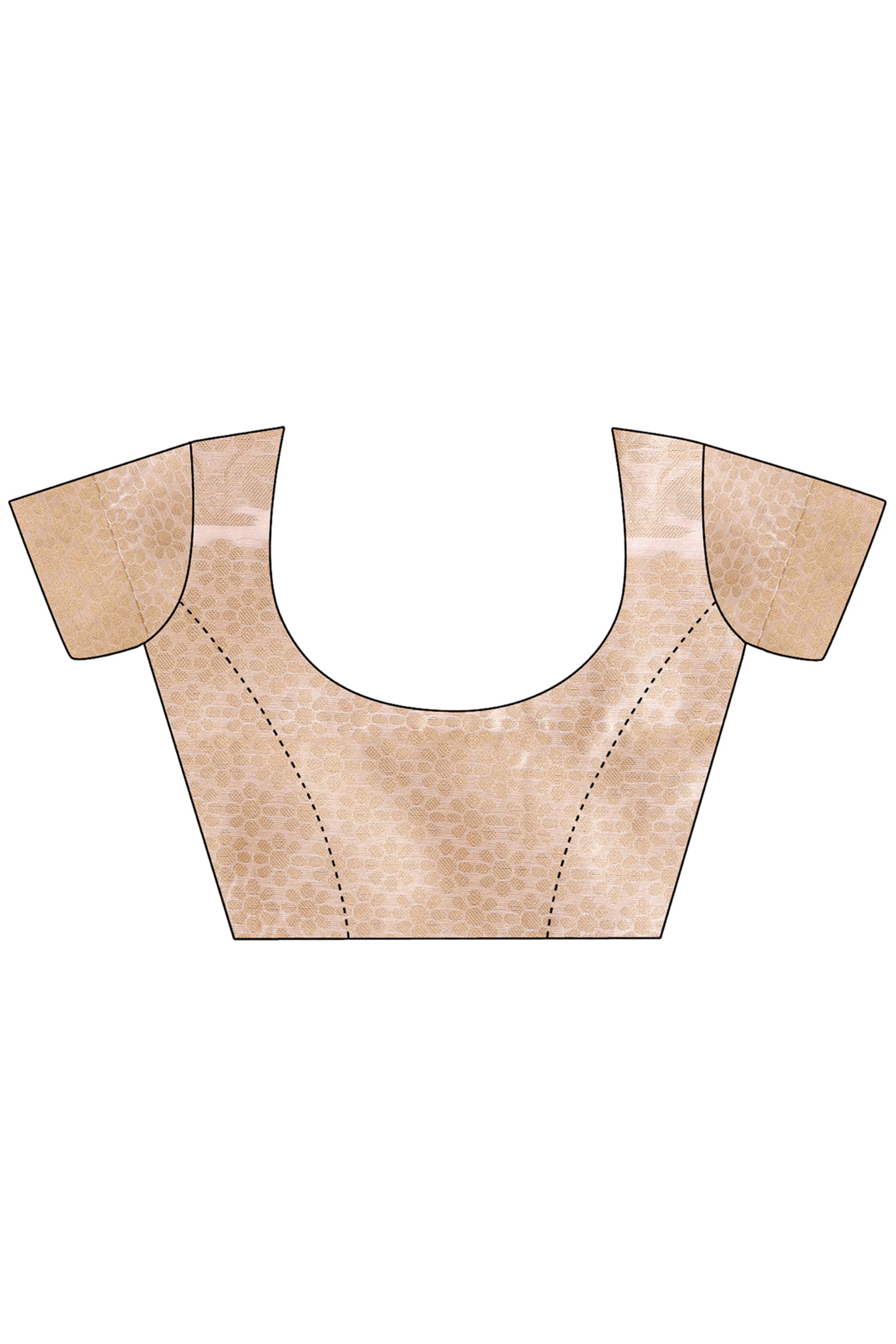 Off White Saree in Cotton Silk with Heritage Inspired Zari Woven Accents