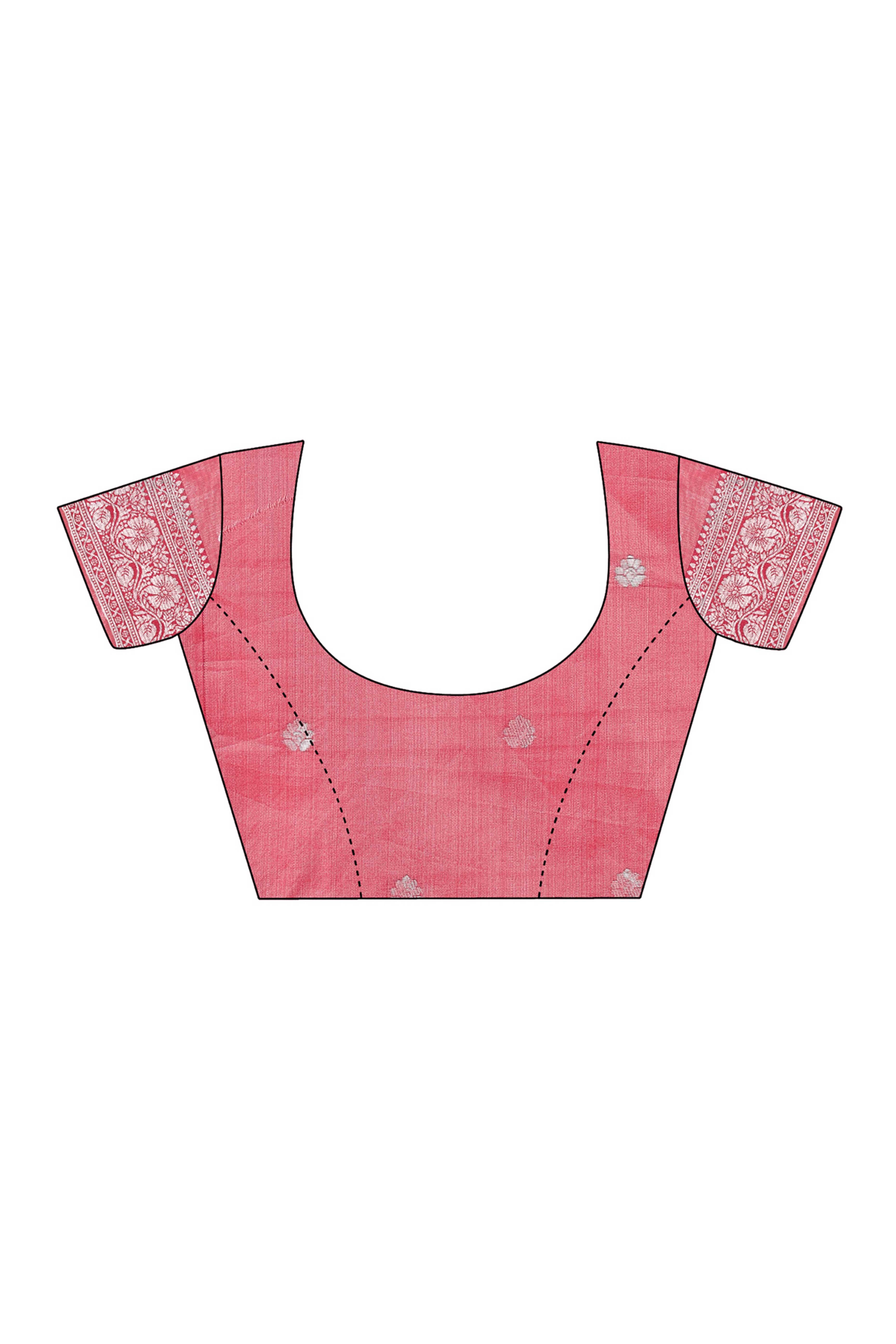 Cream Lichi Silk Blend Saree With Exquisite Floral Weaving & Graceful Tassel Details