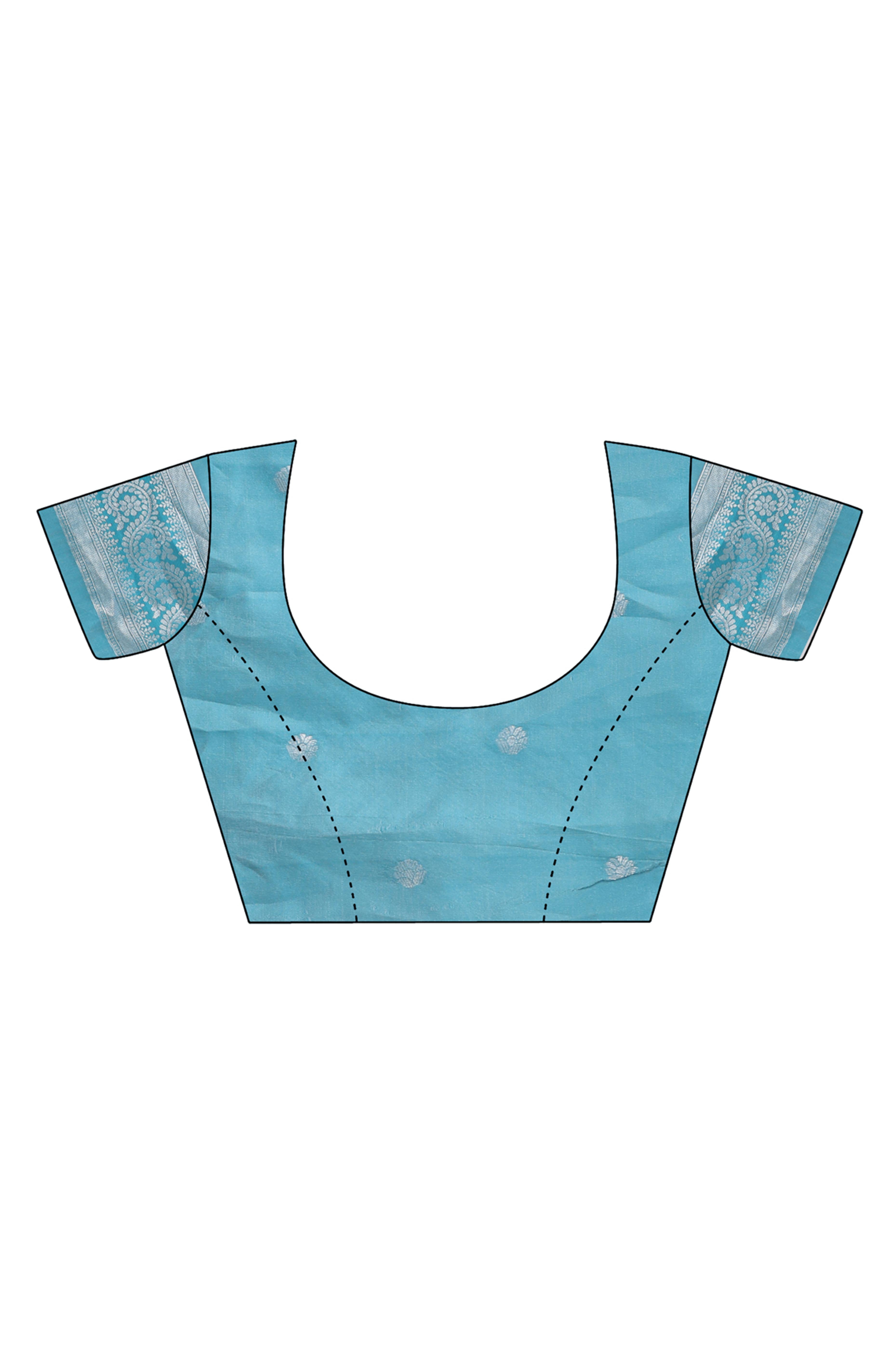 Yellow Silk Blend Saree Embellished With Zari Weaving & Tassel Accents